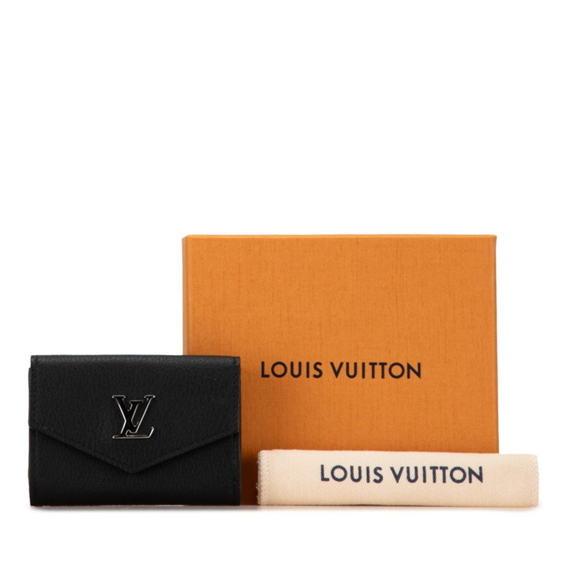 Louis Vuitton Louis Vuitton Portefeuille Lock Tri-fold Wallet M63921 Black Silver Leather Men's LOUIS VUITTON Size ONE SIZE - 9 Thumbnail