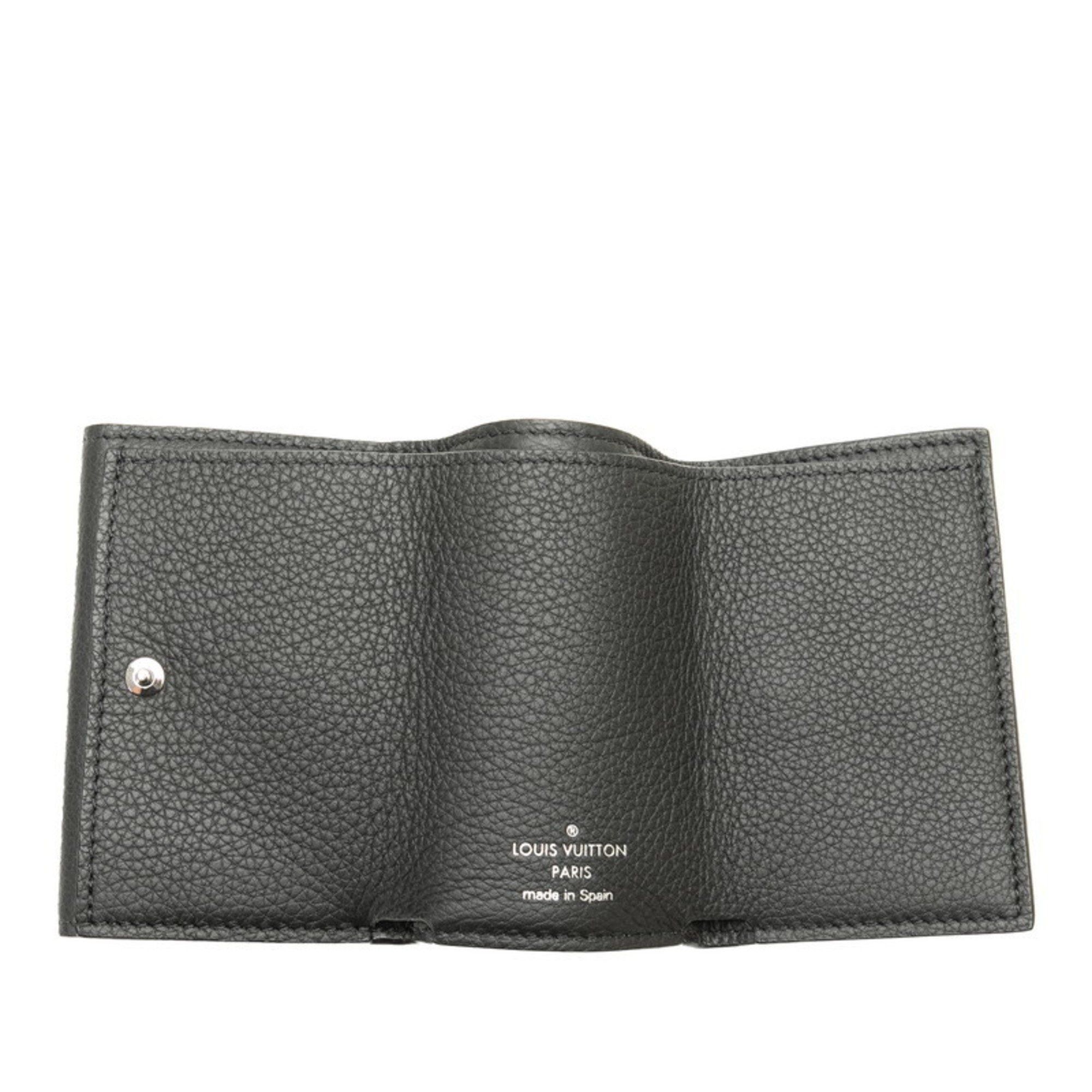 Louis Vuitton Louis Vuitton Portefeuille Lock Tri-fold Wallet M63921 Black Silver Leather Men's LOUIS VUITTON Size ONE SIZE - 6 Thumbnail