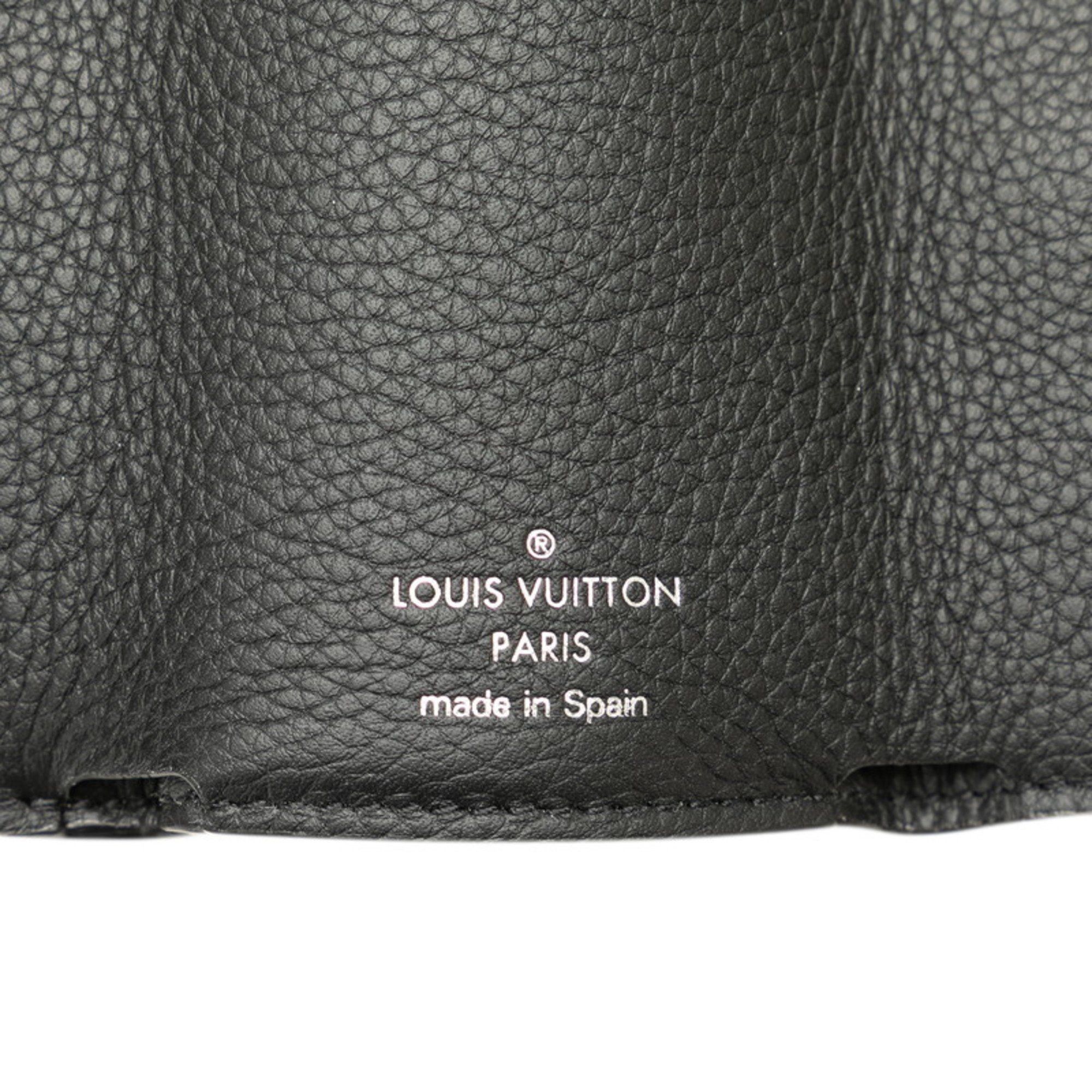 Louis Vuitton Louis Vuitton Portefeuille Lock Tri-fold Wallet M63921 Black Silver Leather Men's LOUIS VUITTON Size ONE SIZE - 8 Thumbnail