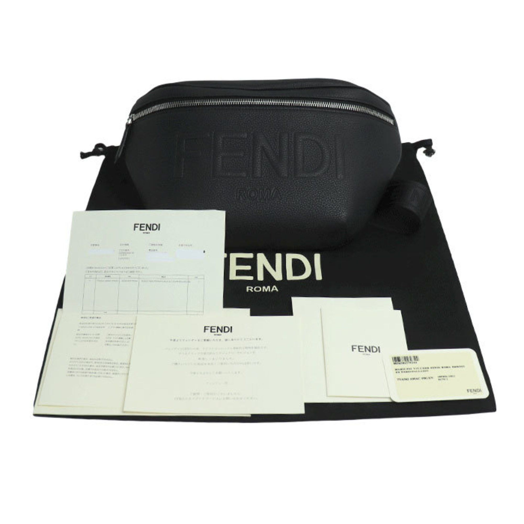 Fendi FENDI Shadow Diagonal Belt Bag Waist Black 7VA562 AMAC F0GXN Men's Size ONE SIZE - 6 Thumbnail