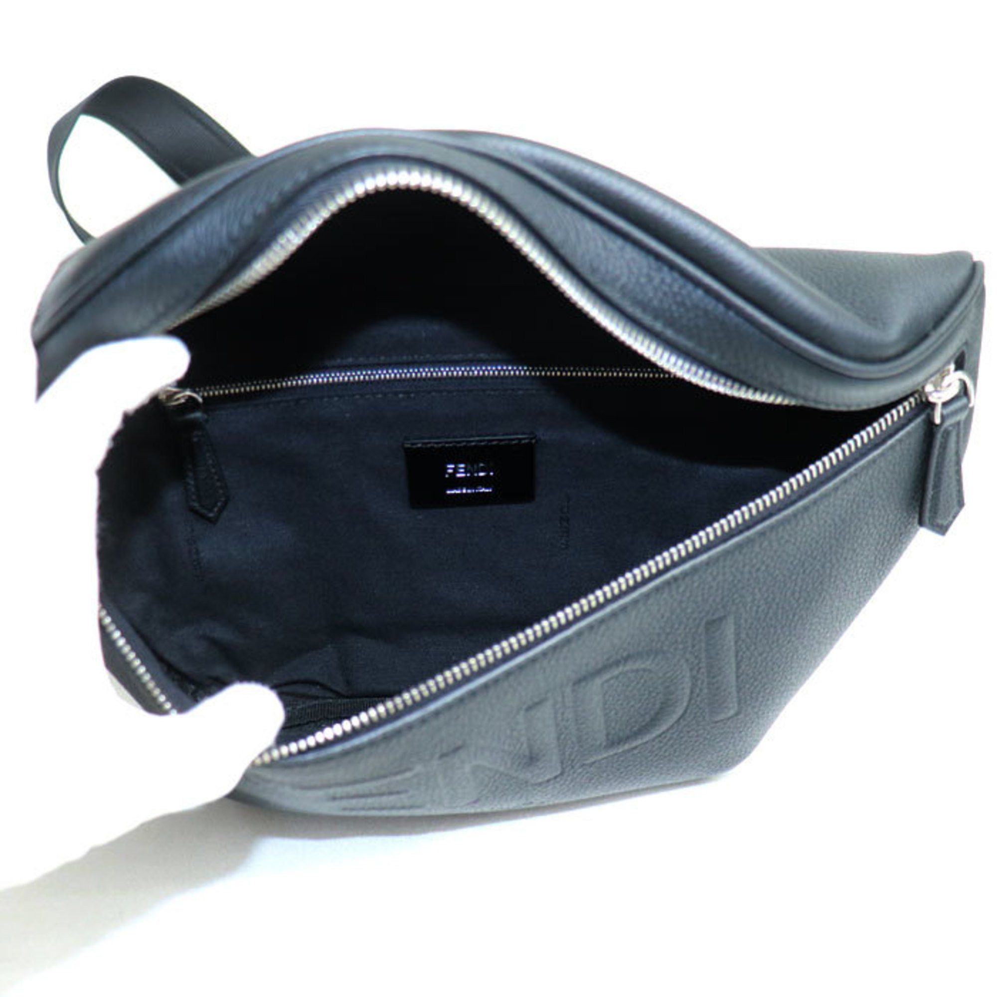 Fendi FENDI Shadow Diagonal Belt Bag Waist Black 7VA562 AMAC F0GXN Men's Size ONE SIZE - 3 Thumbnail