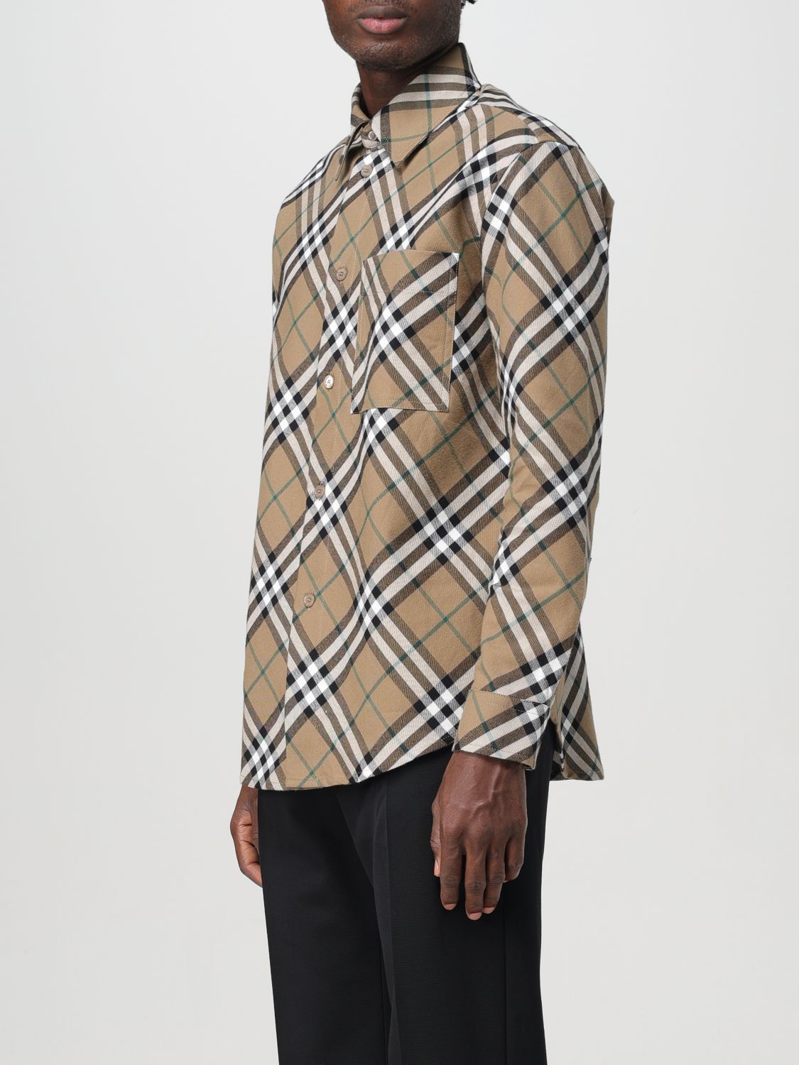 Burberry Burberry Shirt Men Beige Size US S / EU 44-46 / 1 - 4 Thumbnail