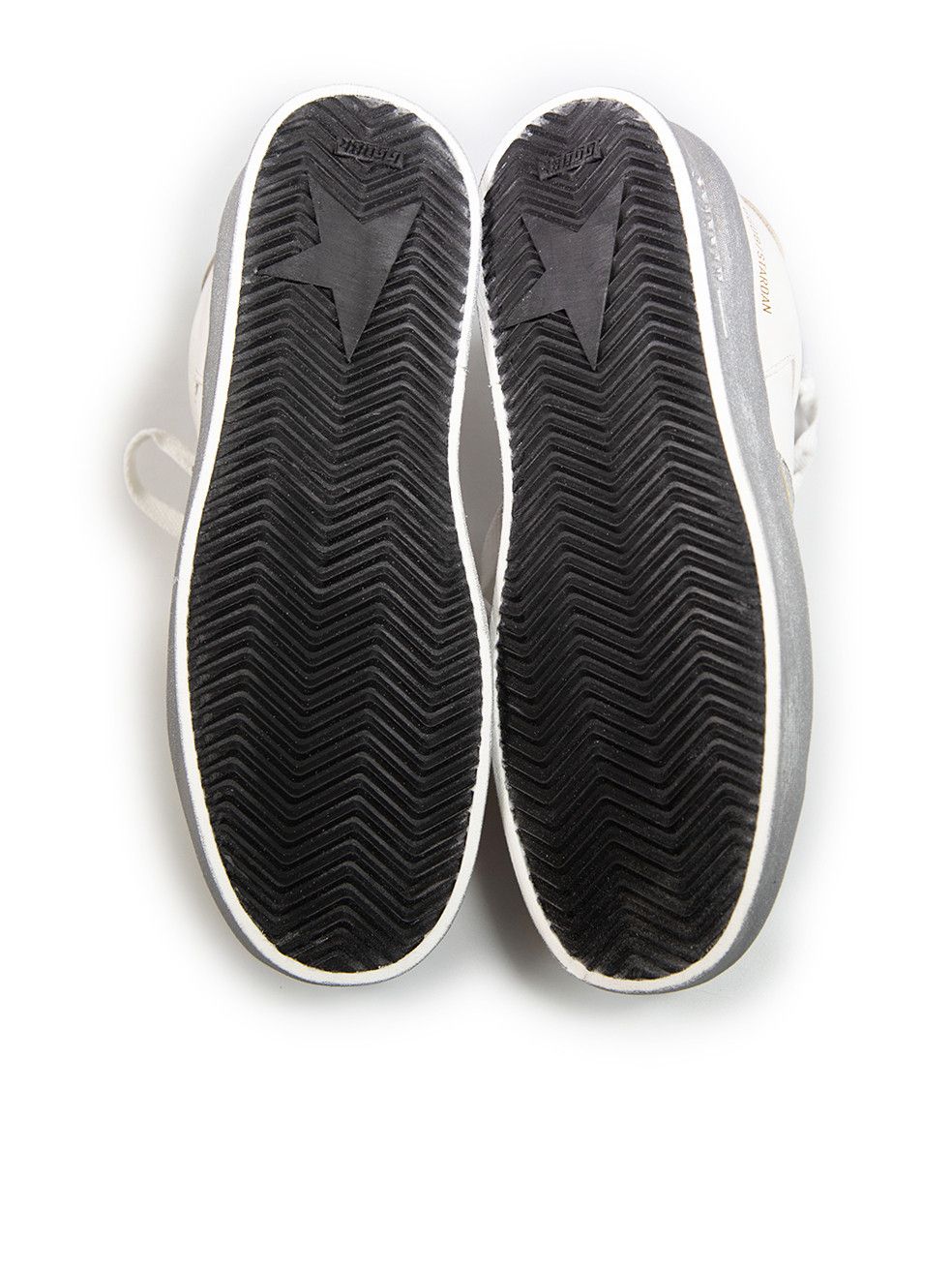 Golden Goose FW24 White Leather Silver Stardan Trainers Size US 6.5 / IT 36.5 - 4 Thumbnail