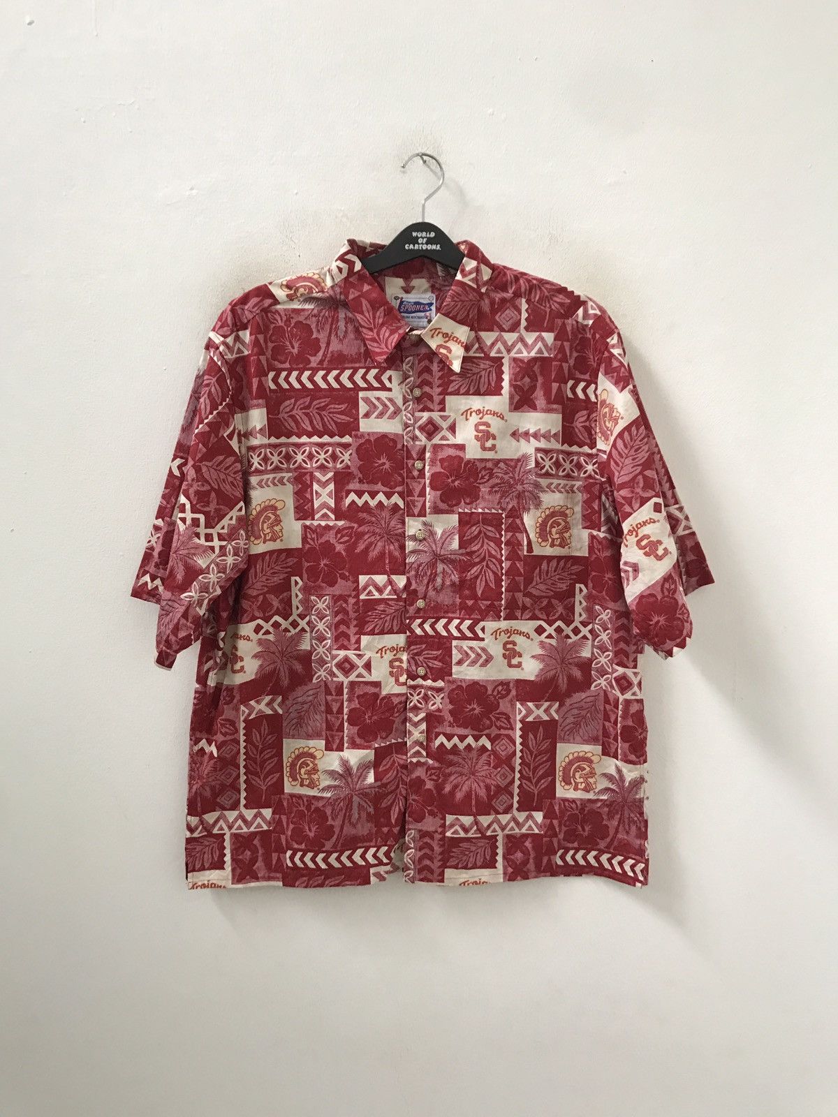 NFL Vintage Reyn Spooner X Trojan SC Floral Flower Hawaiian Size US XL / EU 56 / 4 - 2 Thumbnail