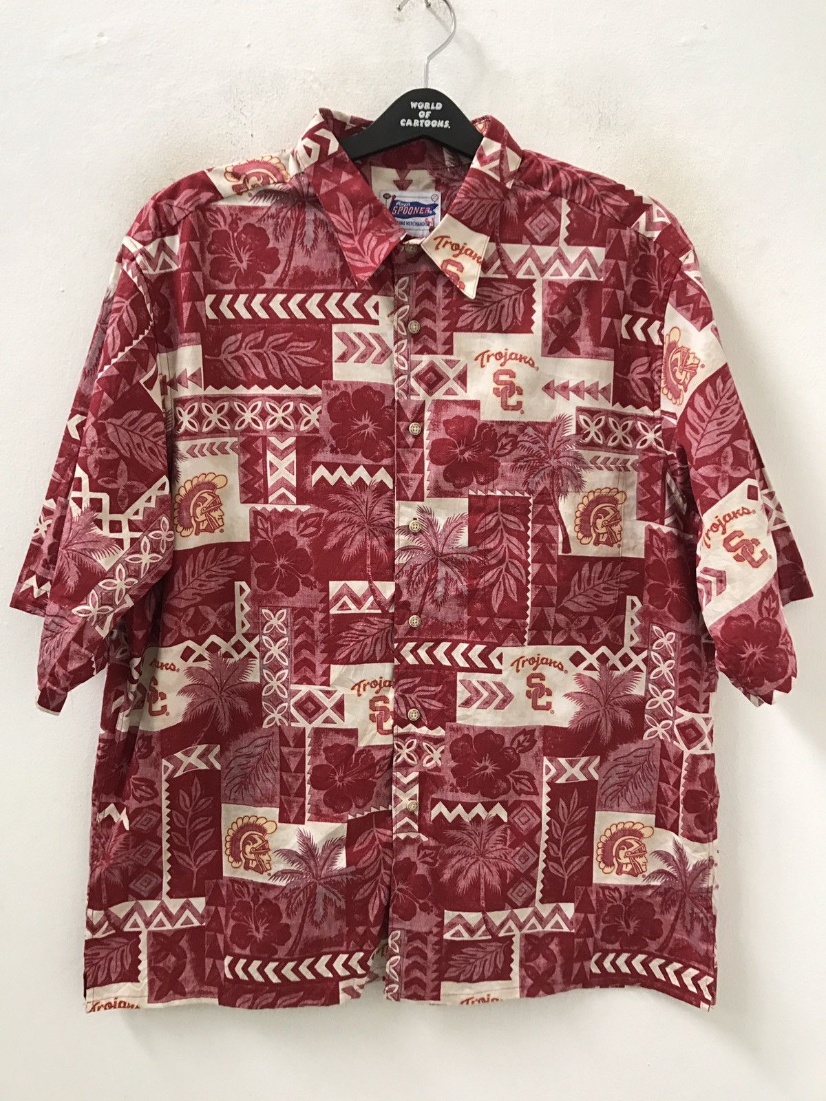 NFL Vintage Reyn Spooner X Trojan SC Floral Flower Hawaiian Size US XL / EU 56 / 4 - 1 Thumbnail