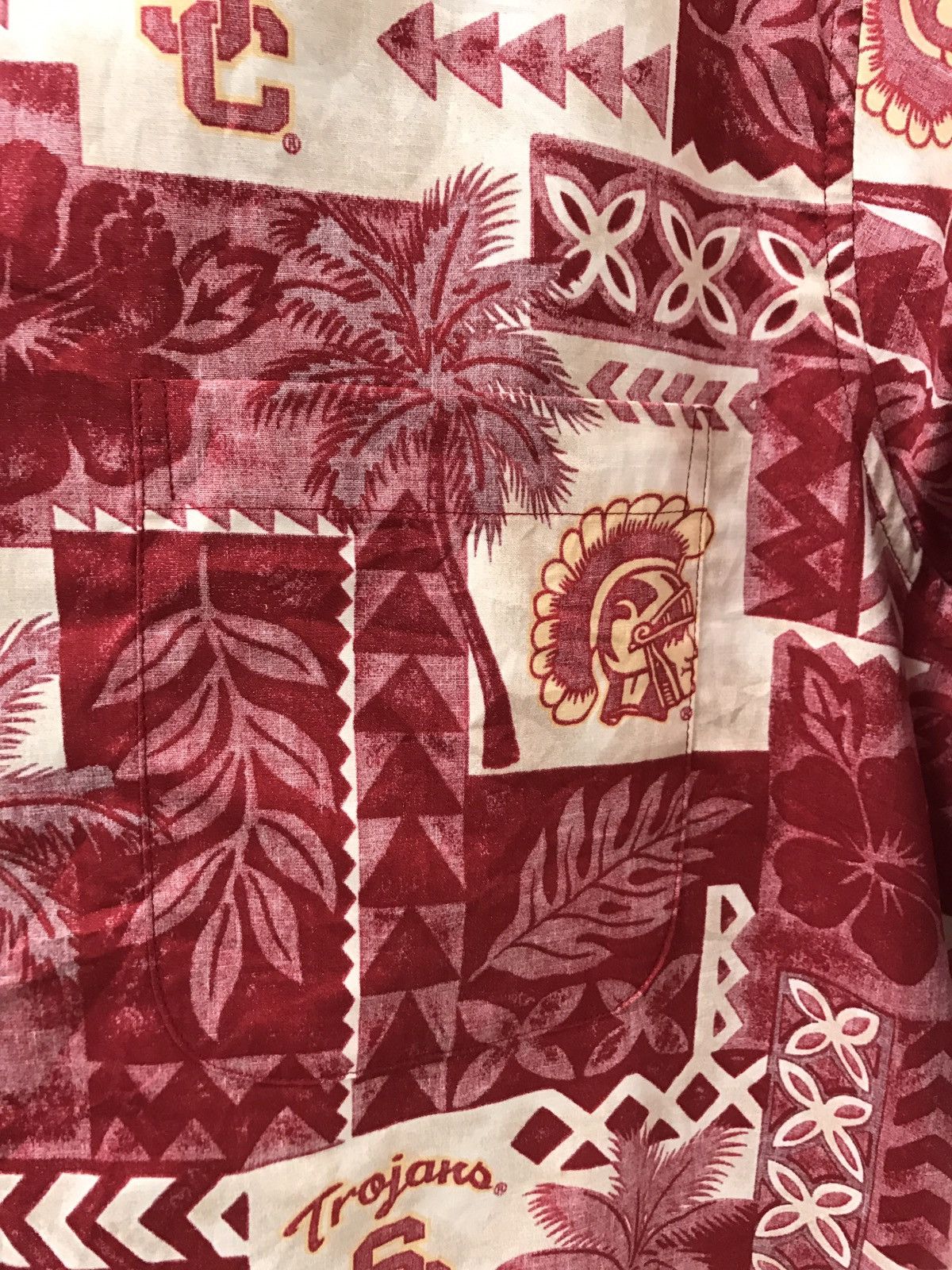 NFL Vintage Reyn Spooner X Trojan SC Floral Flower Hawaiian Size US XL / EU 56 / 4 - 5 Thumbnail