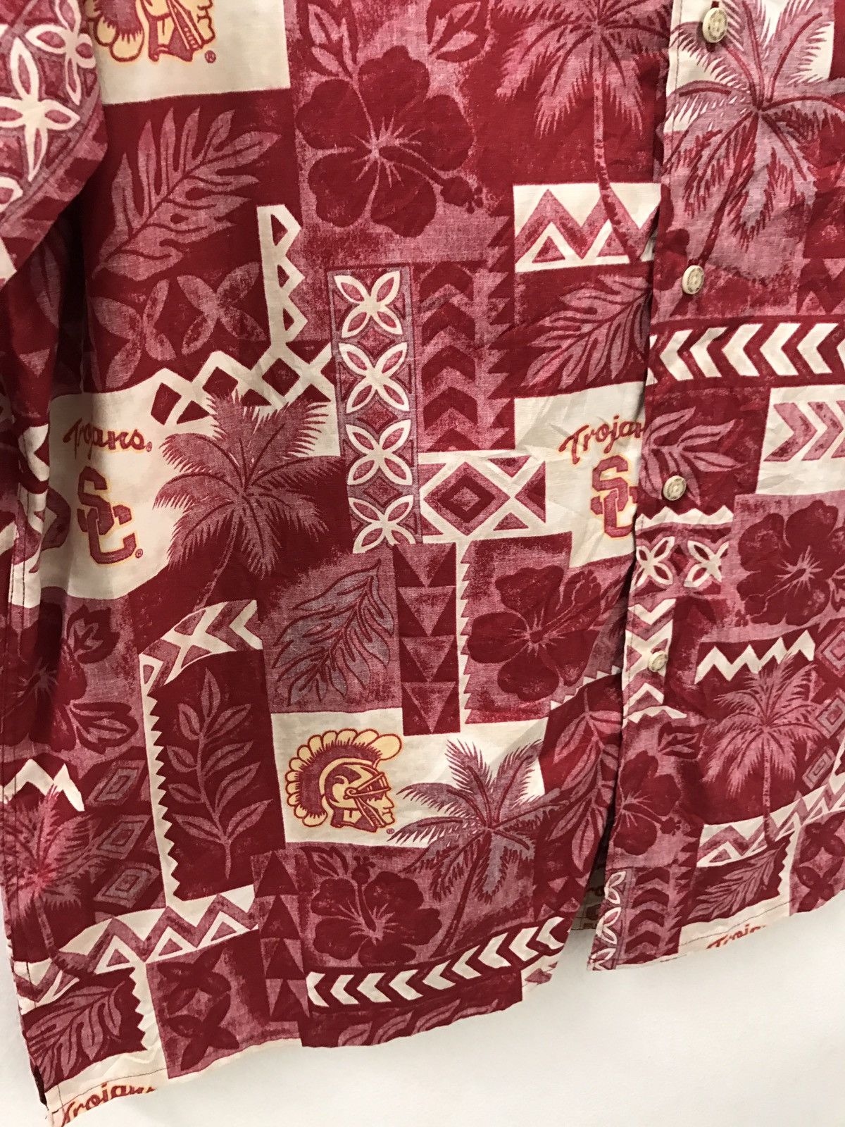 NFL Vintage Reyn Spooner X Trojan SC Floral Flower Hawaiian Size US XL / EU 56 / 4 - 3 Thumbnail