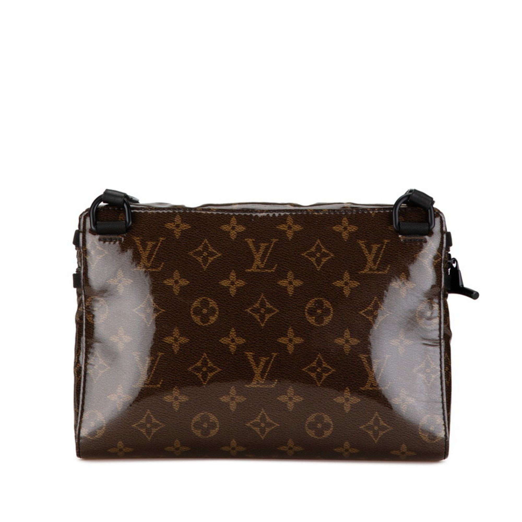 Louis Vuitton Louis Vuitton Monogram Grace PM Shoulder Bag M43895 Brown Black Vinyl Leather Women's LOUIS VUITTON Size ONE SIZE - 4 Thumbnail