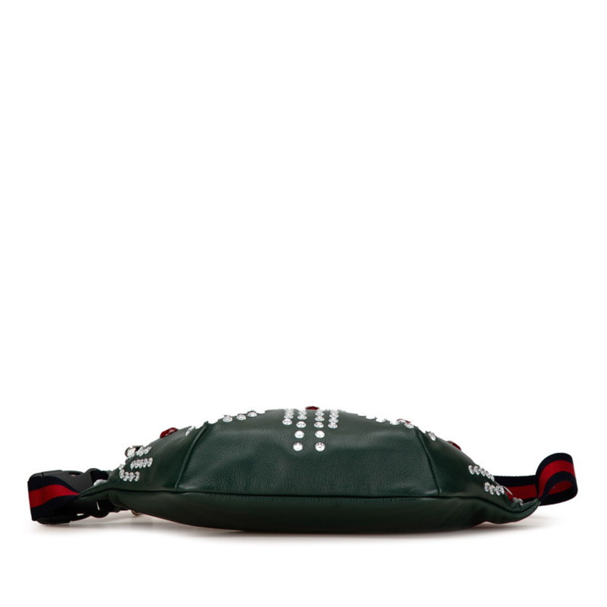 Gucci Gucci Bijou Stone Body Bag Waist 484683 Moss Green Multicolor Leather Women's GUCCI Size ONE SIZE - 5 Thumbnail