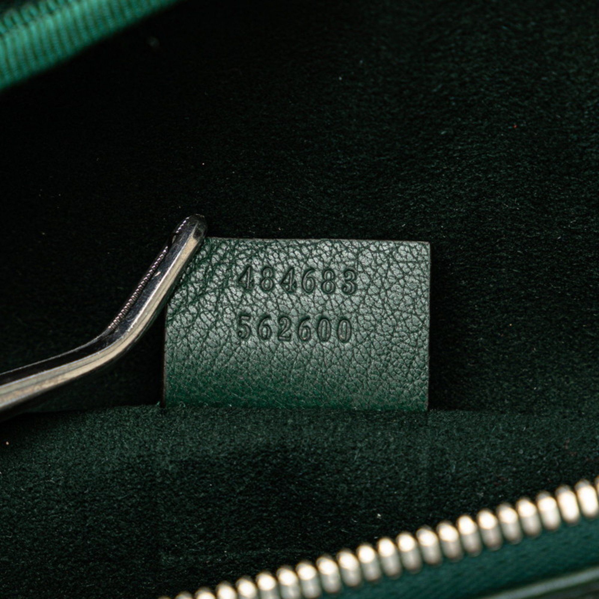Gucci Gucci Bijou Stone Body Bag Waist 484683 Moss Green Multicolor Leather Women's GUCCI Size ONE SIZE - 10 Thumbnail