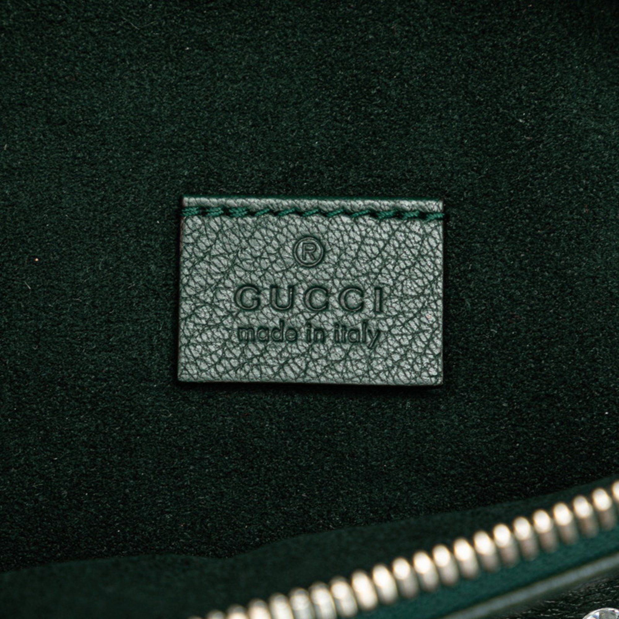 Gucci Gucci Bijou Stone Body Bag Waist 484683 Moss Green Multicolor Leather Women's GUCCI Size ONE SIZE - 9 Thumbnail