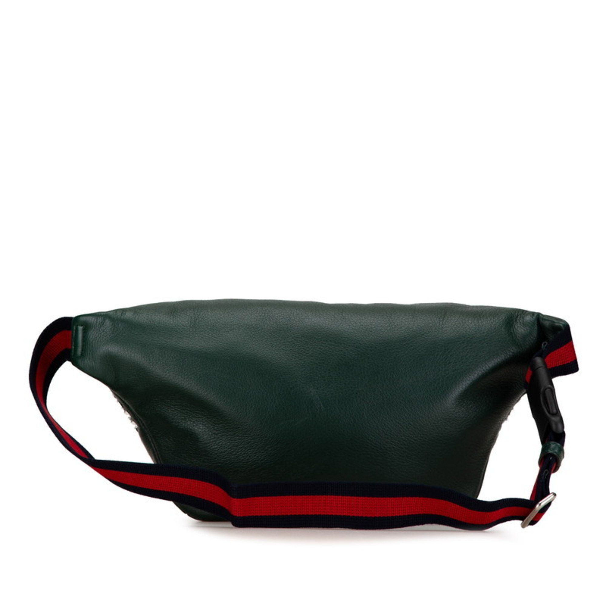 Gucci Gucci Bijou Stone Body Bag Waist 484683 Moss Green Multicolor Leather Women's GUCCI Size ONE SIZE - 4 Thumbnail