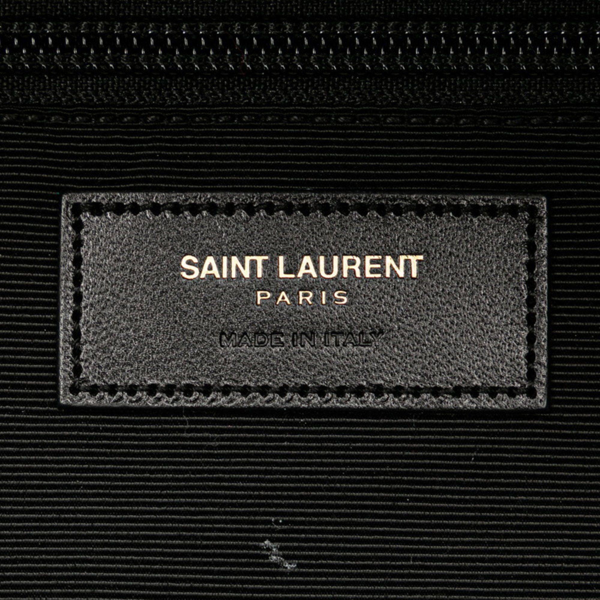 Saint Laurent Paris Saint Laurent Check City Backpack 326865 Red Black Wool Leather Men's SAINT LAURENT Size ONE SIZE - 9 Thumbnail