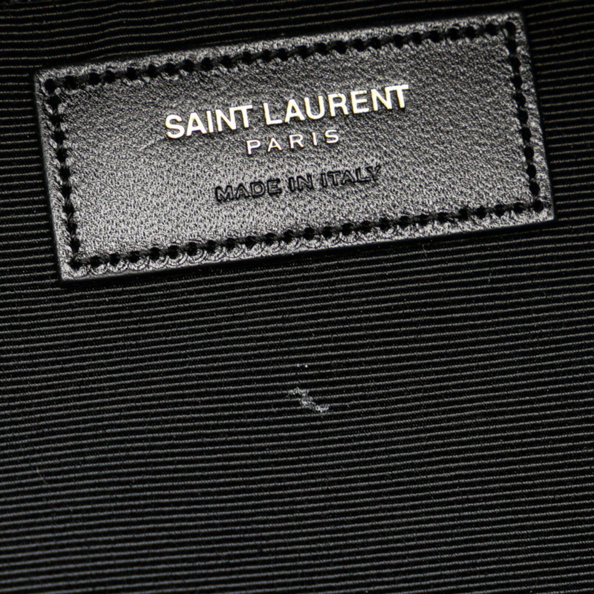 Saint Laurent Paris Saint Laurent Check City Backpack 326865 Red Black Wool Leather Men's SAINT LAURENT Size ONE SIZE - 6 Thumbnail