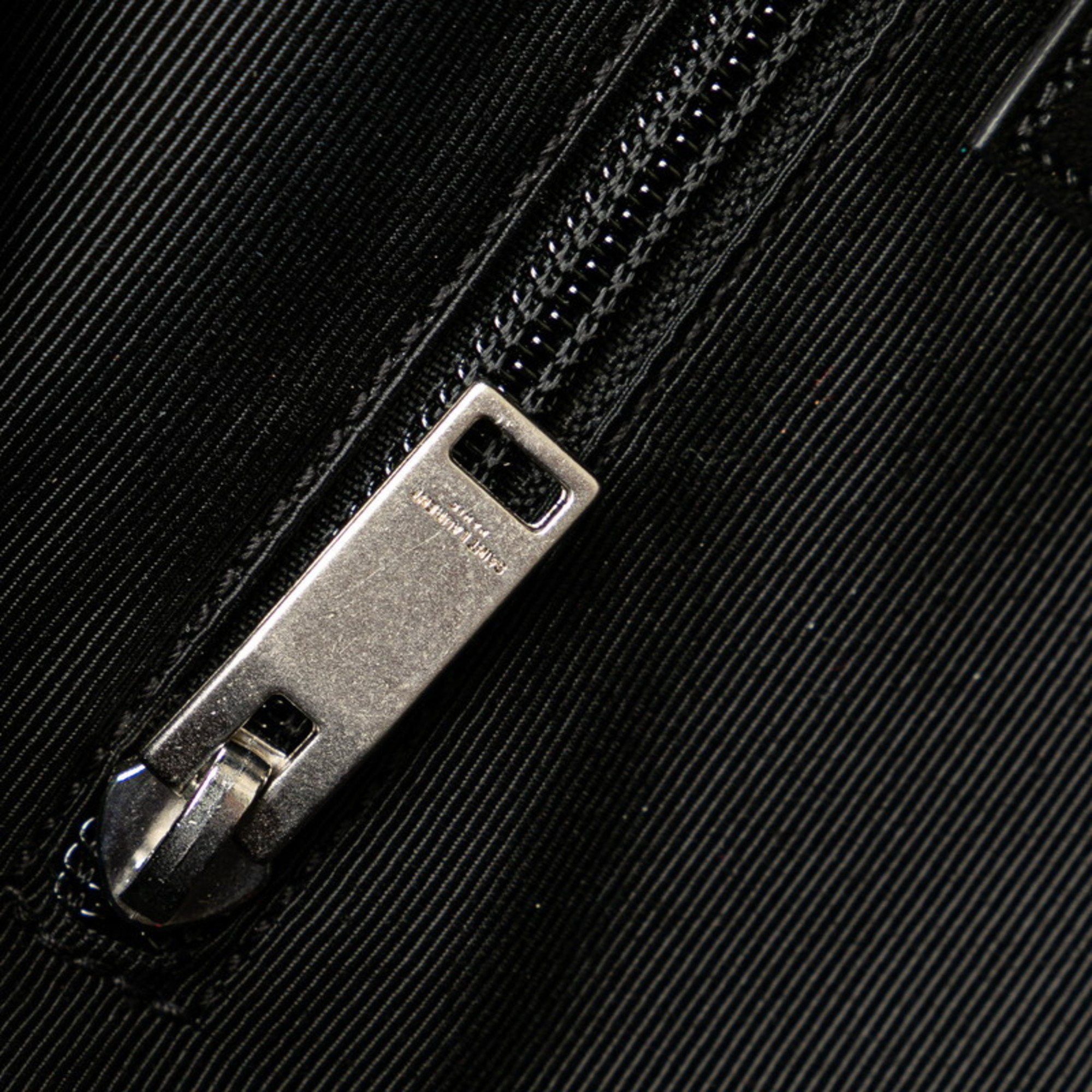 Saint Laurent Paris Saint Laurent Check City Backpack 326865 Red Black Wool Leather Men's SAINT LAURENT Size ONE SIZE - 8 Thumbnail