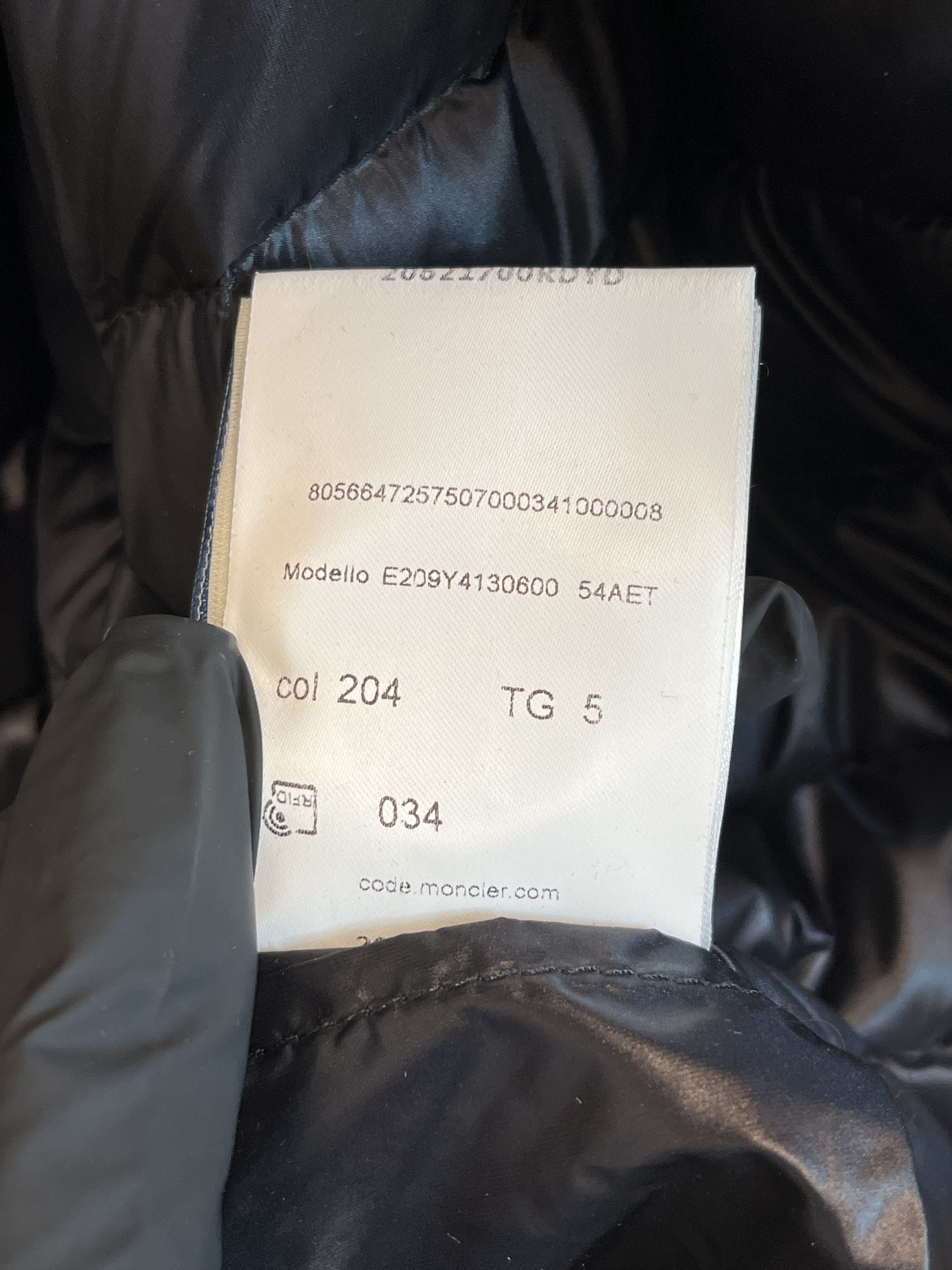 1017 ALYX 9SM × Moncler Printed Fleece Goose Down Coat Size US XXL / EU 58 / 5 - 10 Thumbnail