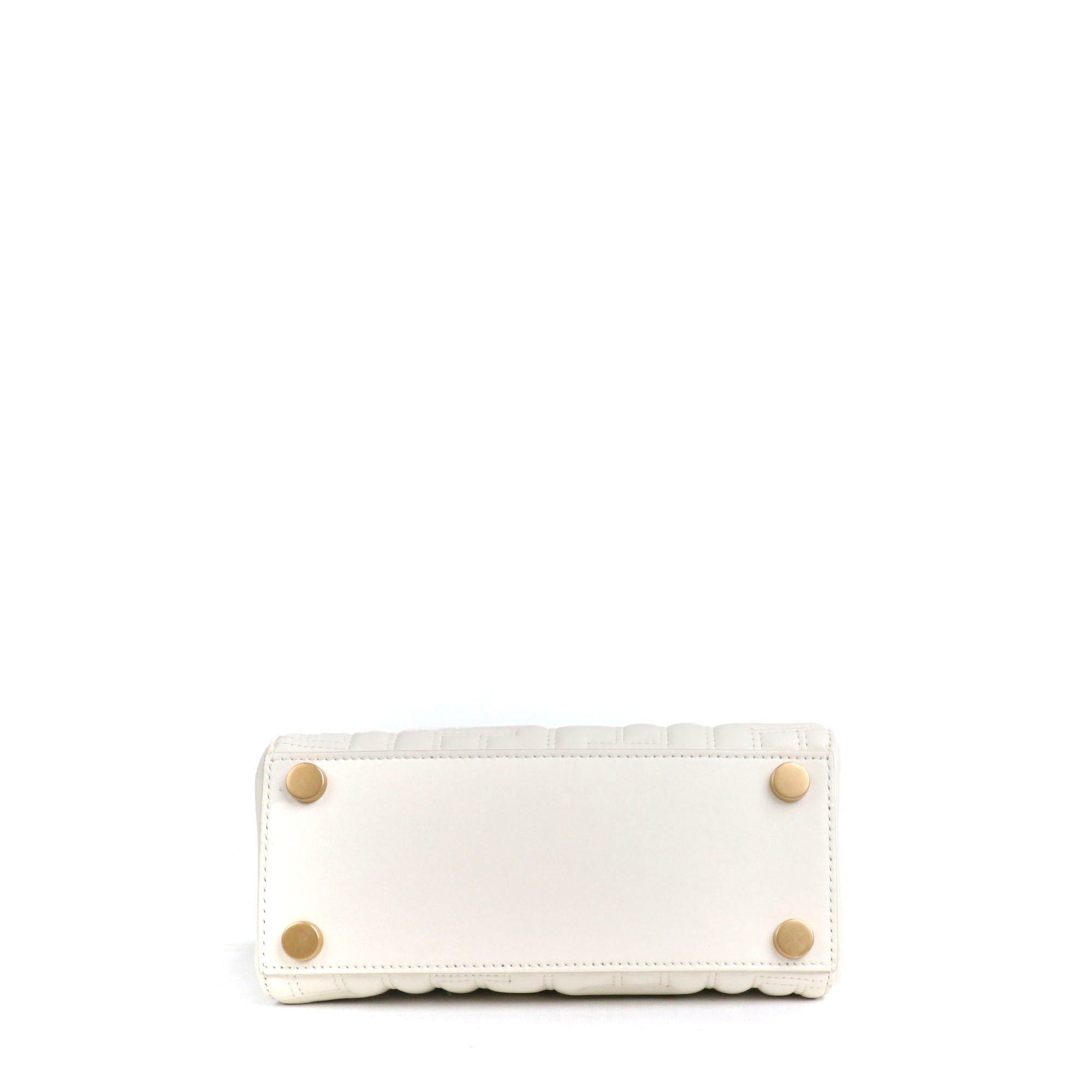 Balmain BALMAIN - Balmain B-Buzz 22 shoulder bag in white smooth leather Size ONE SIZE - 4 Thumbnail