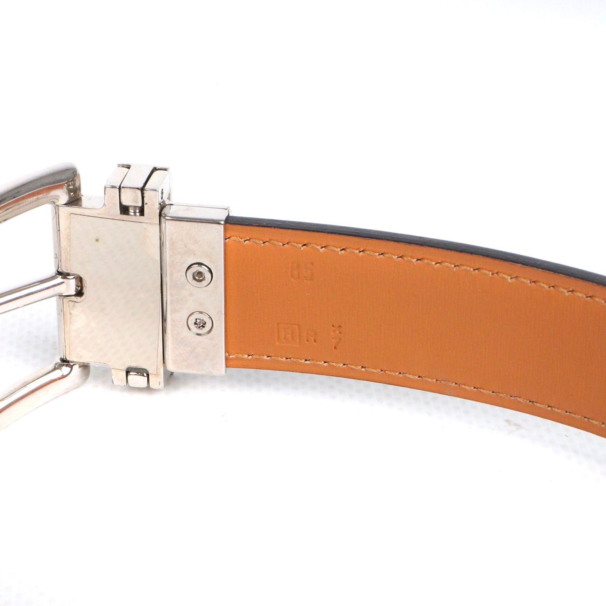 Hermes HERMÈS - Java Hermès belt in black box leather (T65) Size ONE SIZE - 8 Thumbnail