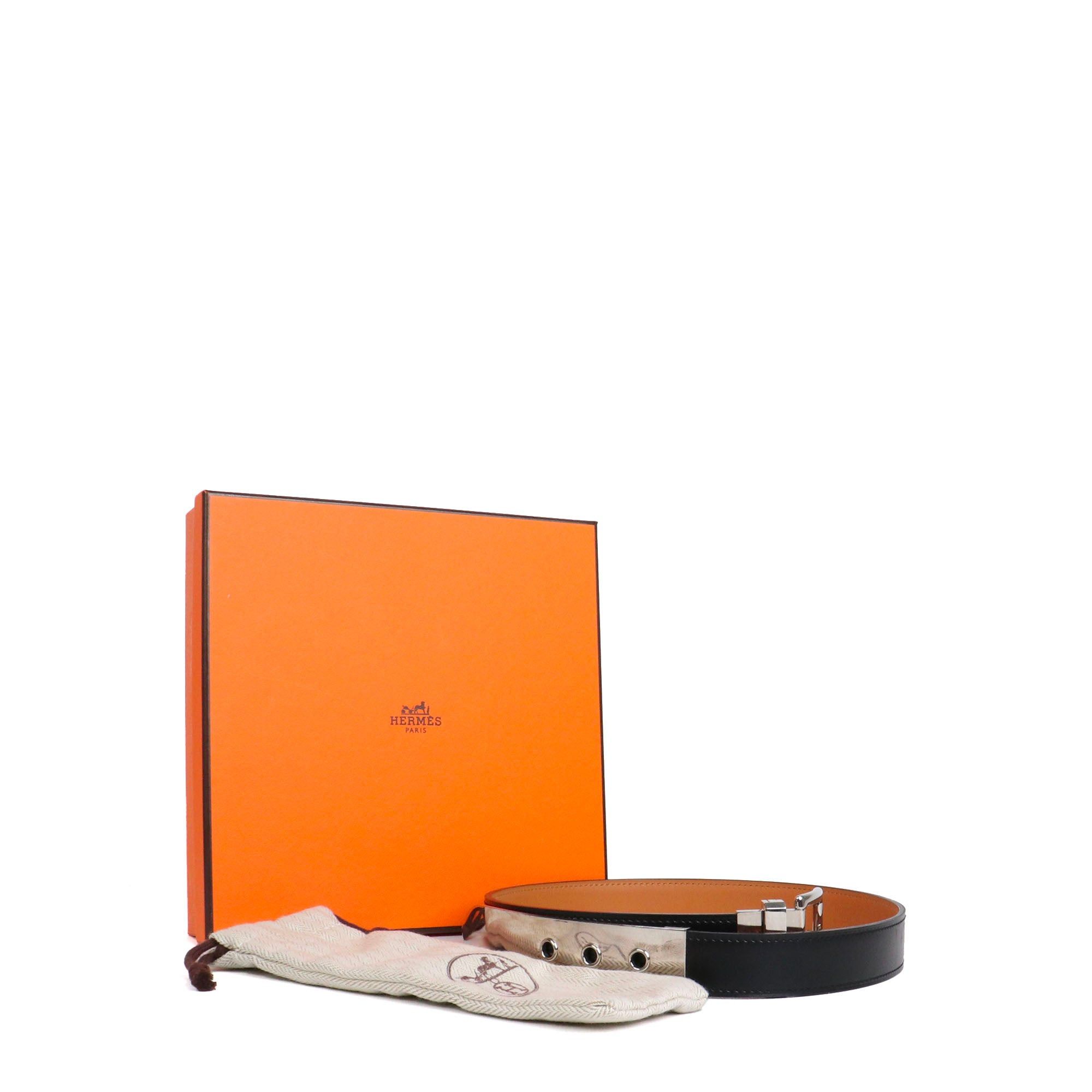 Hermes HERMÈS - Java Hermès belt in black box leather (T65) Size ONE SIZE - 9 Thumbnail