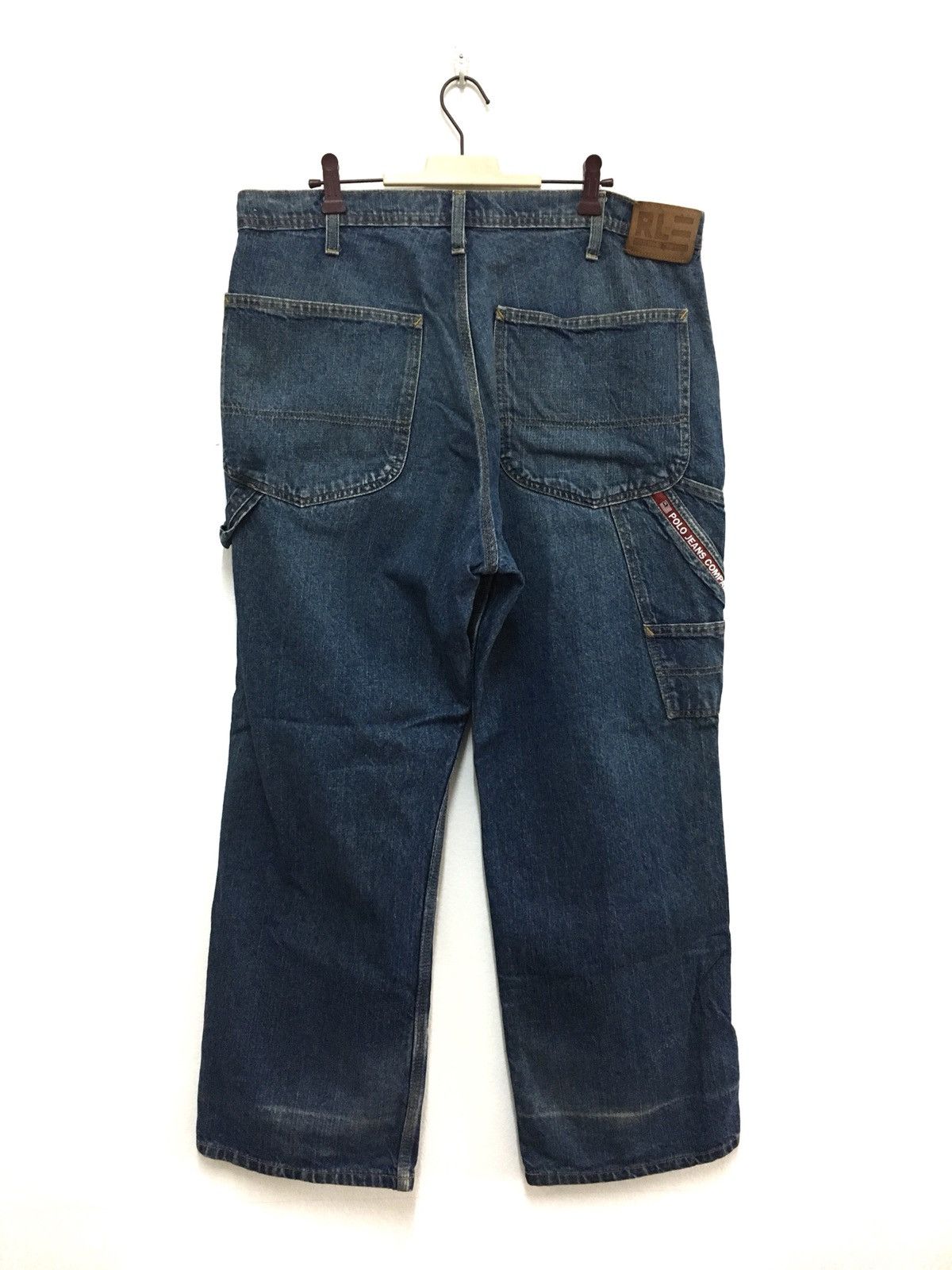 Vintage Polo Jeans Company Ralph Lauren Denim Cargo workwear Pants Size US 36 / EU 52 - 1 Thumbnail