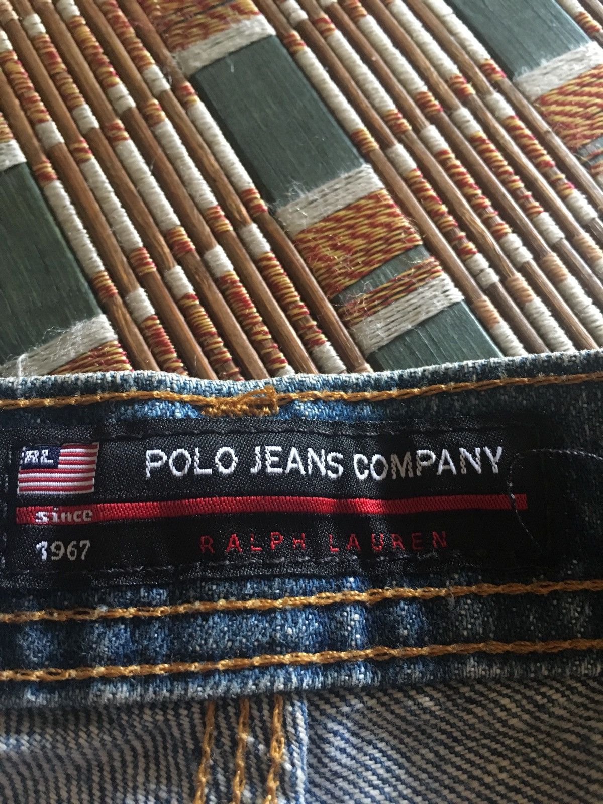 Vintage Polo Jeans Company Ralph Lauren Denim Cargo workwear Pants Size US 36 / EU 52 - 12 Thumbnail