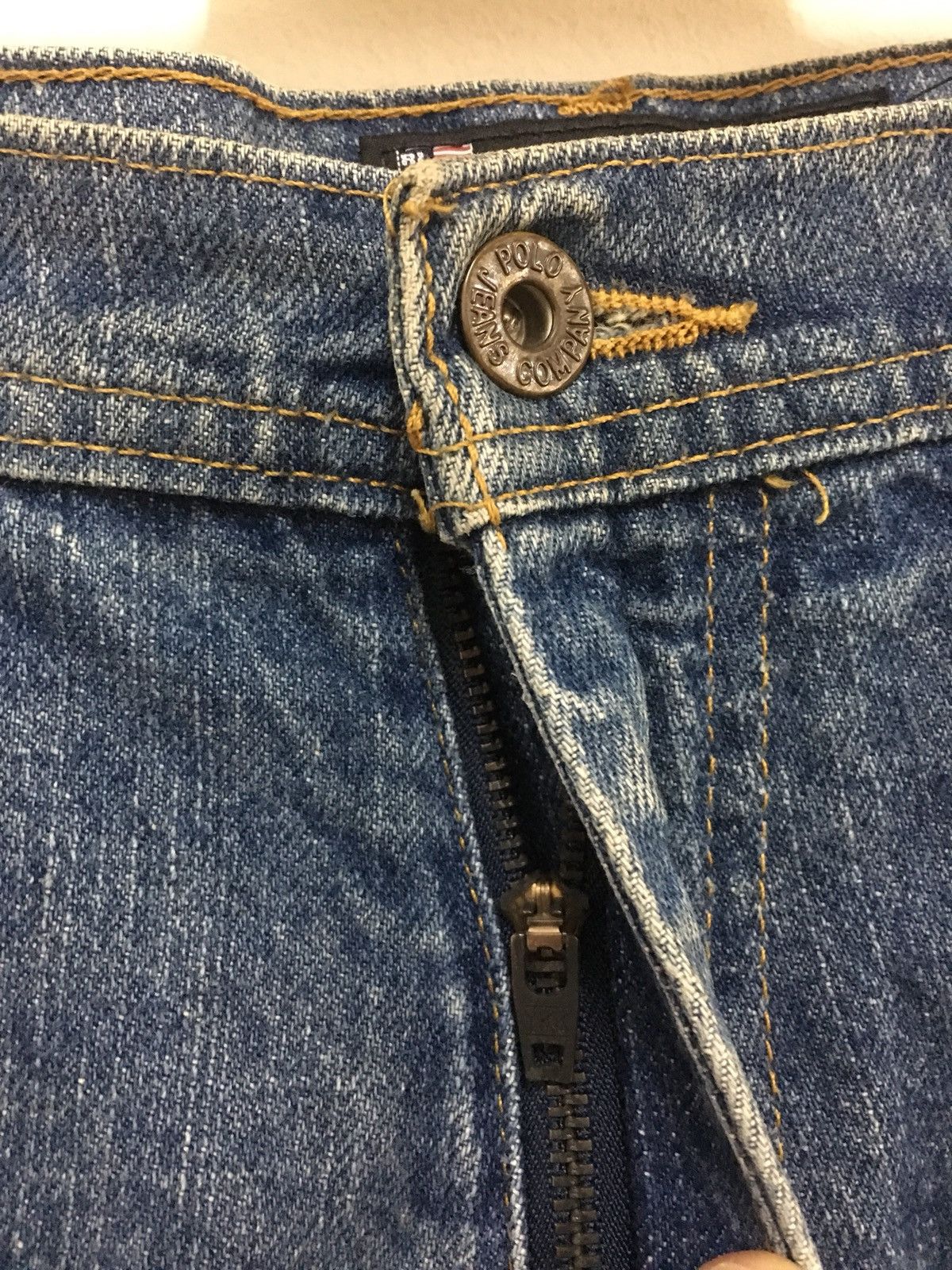 Vintage Polo Jeans Company Ralph Lauren Denim Cargo workwear Pants Size US 36 / EU 52 - 5 Thumbnail