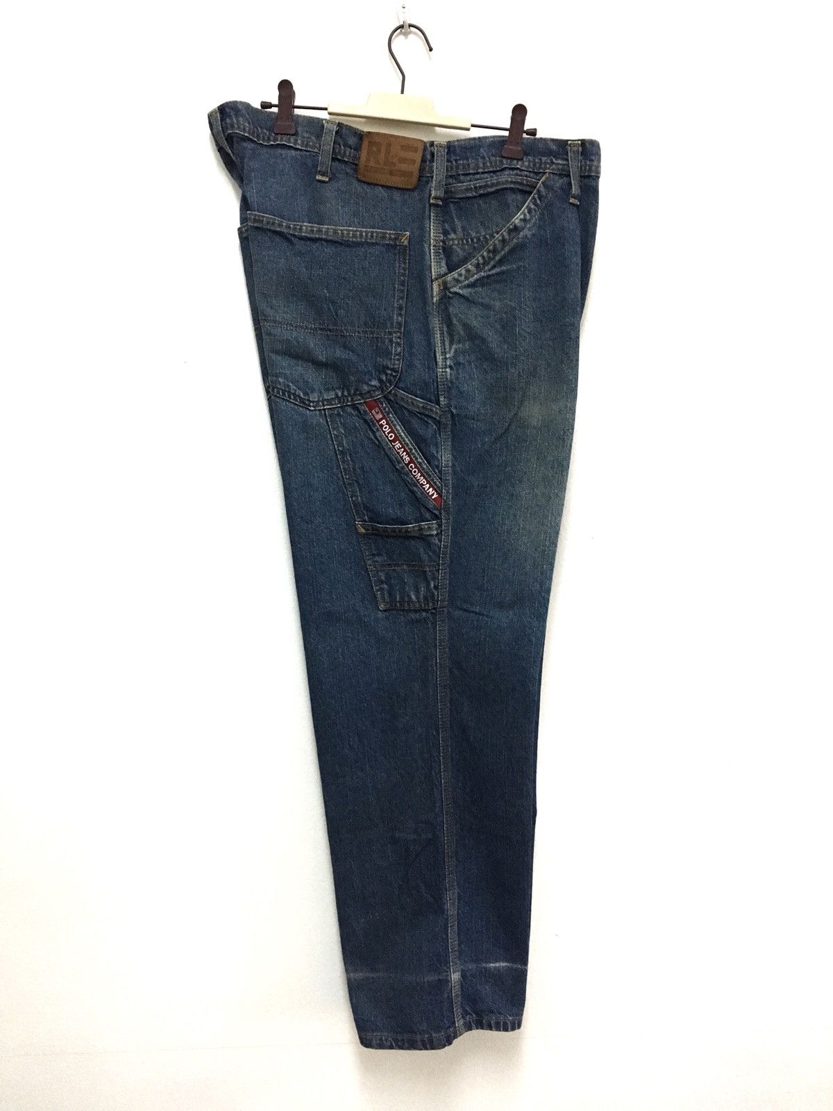 Vintage Polo Jeans Company Ralph Lauren Denim Cargo workwear Pants Size US 36 / EU 52 - 9 Thumbnail