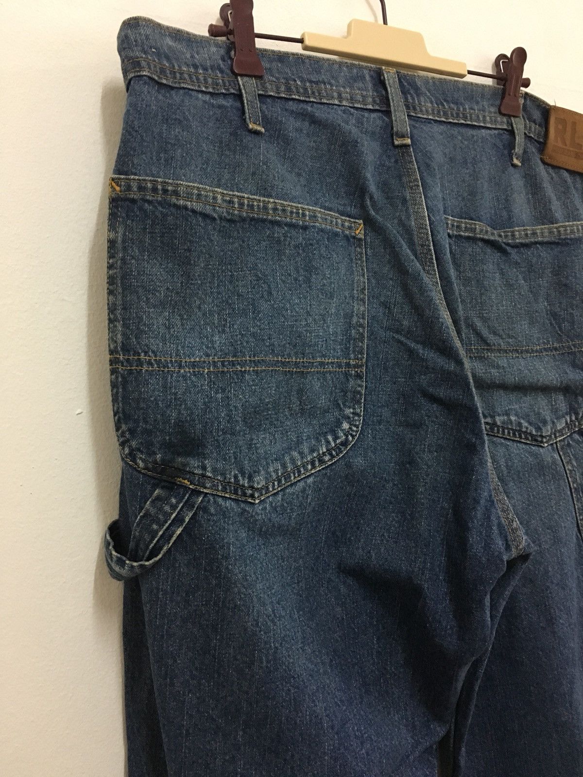 Vintage Polo Jeans Company Ralph Lauren Denim Cargo workwear Pants Size US 36 / EU 52 - 7 Thumbnail