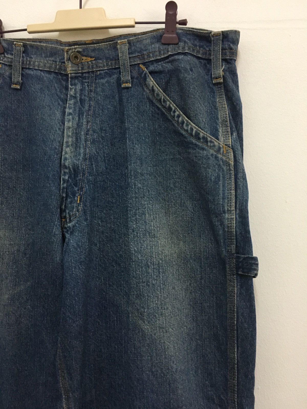 Vintage Polo Jeans Company Ralph Lauren Denim Cargo workwear Pants Size US 36 / EU 52 - 3 Thumbnail