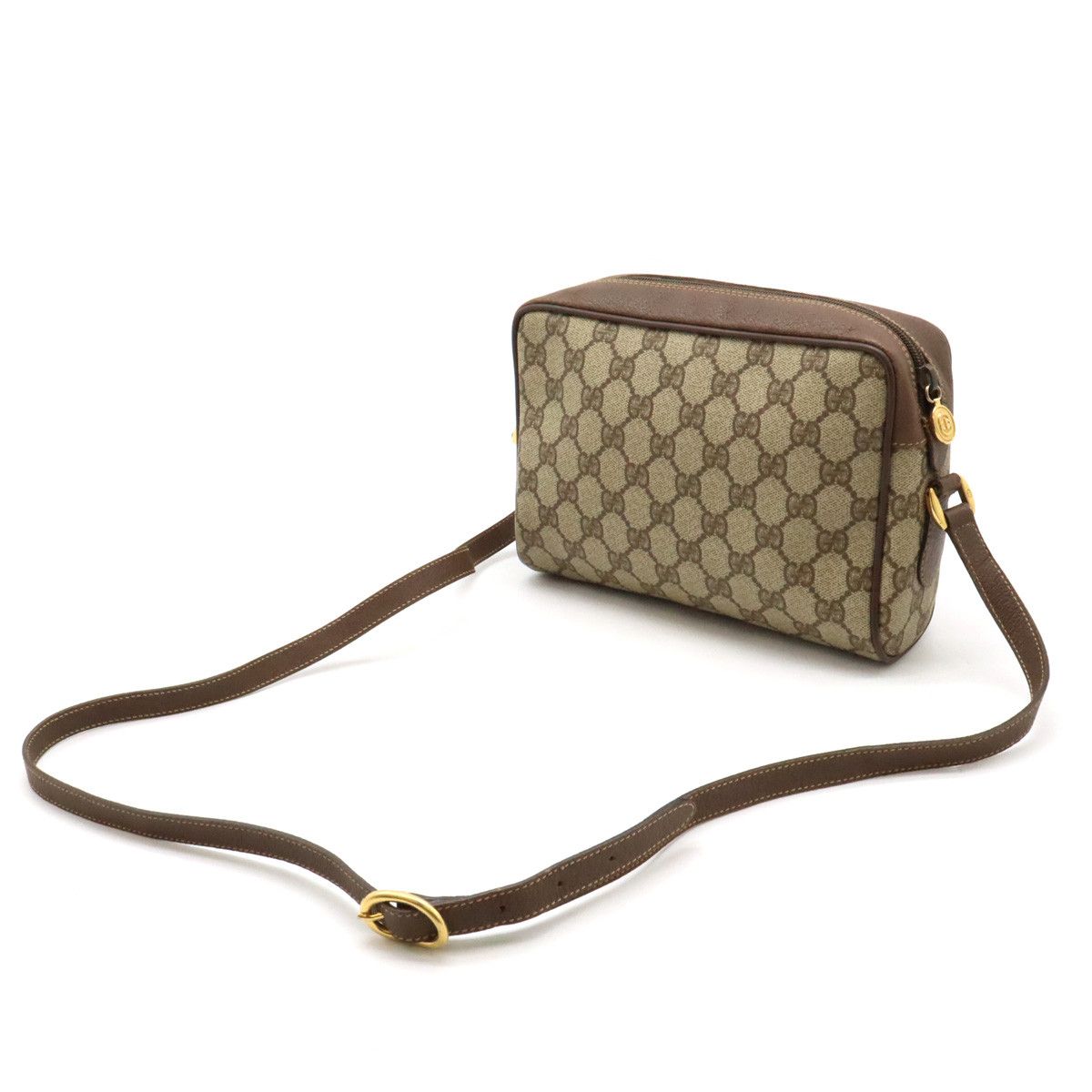 Gucci Gucci Gucci Old Gucci Sherry Line Shoulder Bag PVC Leather Canvas Crossbody Bag 0011156655 in Very Good Condition Size ONE SIZE - 2 Thumbnail