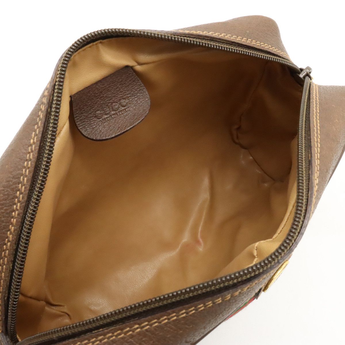 Gucci Gucci Gucci Old Gucci Sherry Line Shoulder Bag PVC Leather Canvas Crossbody Bag 0011156655 in Very Good Condition Size ONE SIZE - 6 Thumbnail
