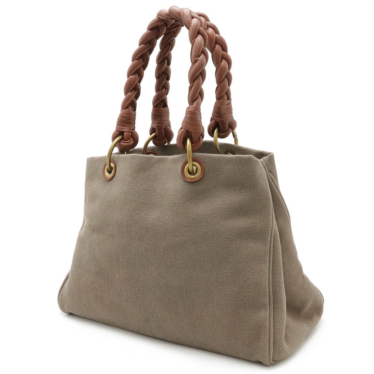 Bottega Veneta Bottega Veneta Bottega Veneta Intrecciato Canvas/Leather Tote Bag 195976 Canvas Tote Bag 195976 in Great Condition Size ONE SIZE - 2 Thumbnail