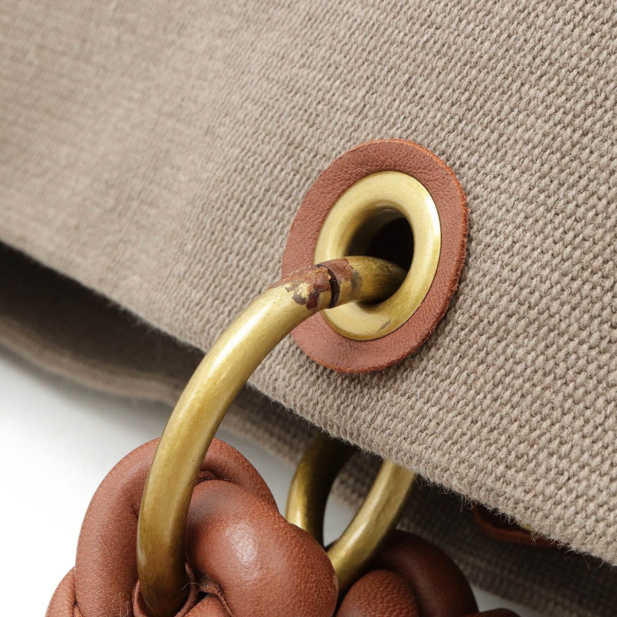 Bottega Veneta Bottega Veneta Bottega Veneta Intrecciato Canvas/Leather Tote Bag 195976 Canvas Tote Bag 195976 in Great Condition Size ONE SIZE - 5 Thumbnail