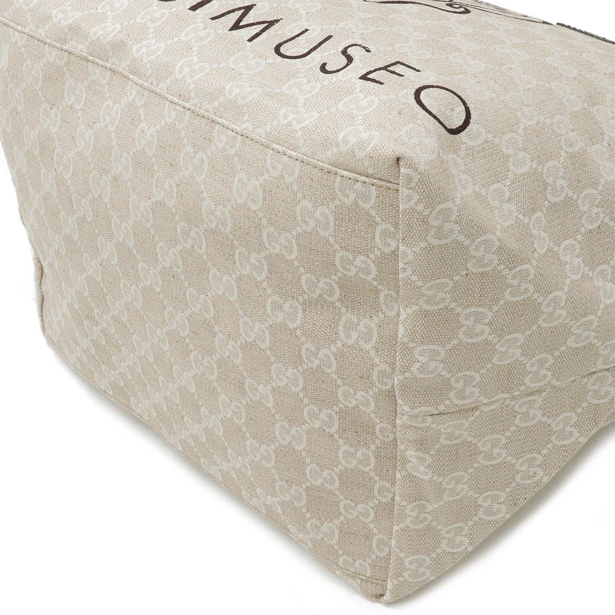 Gucci Gucci Museo GG Canvas Leather Tote Bag 283416 Canvas Tote