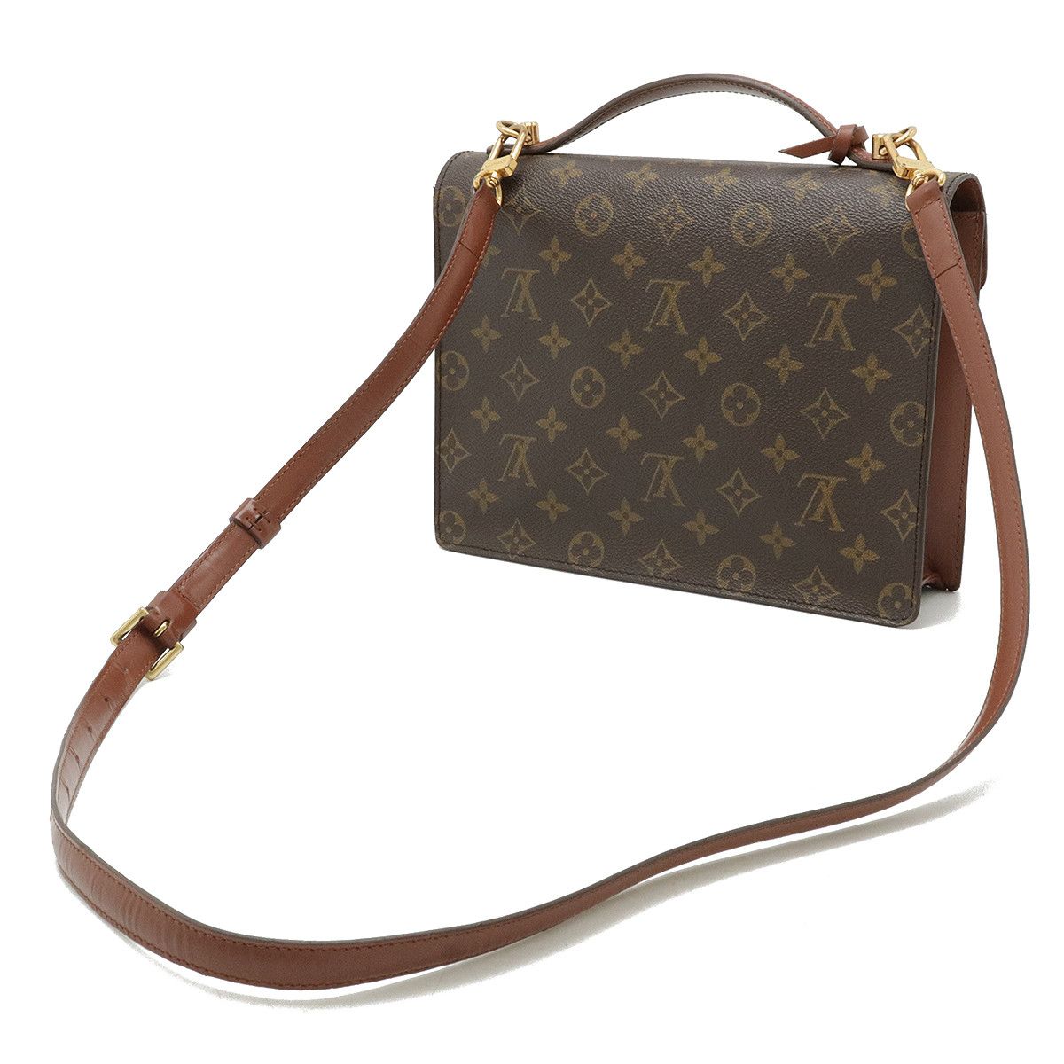 Louis Vuitton Louis Vuitton Louis Vuitton Monogram Monceau 26 Clutch Handbag M51187 Canvas Handbag M51187 in Very Good Condition Size ONE SIZE - 2 Thumbnail