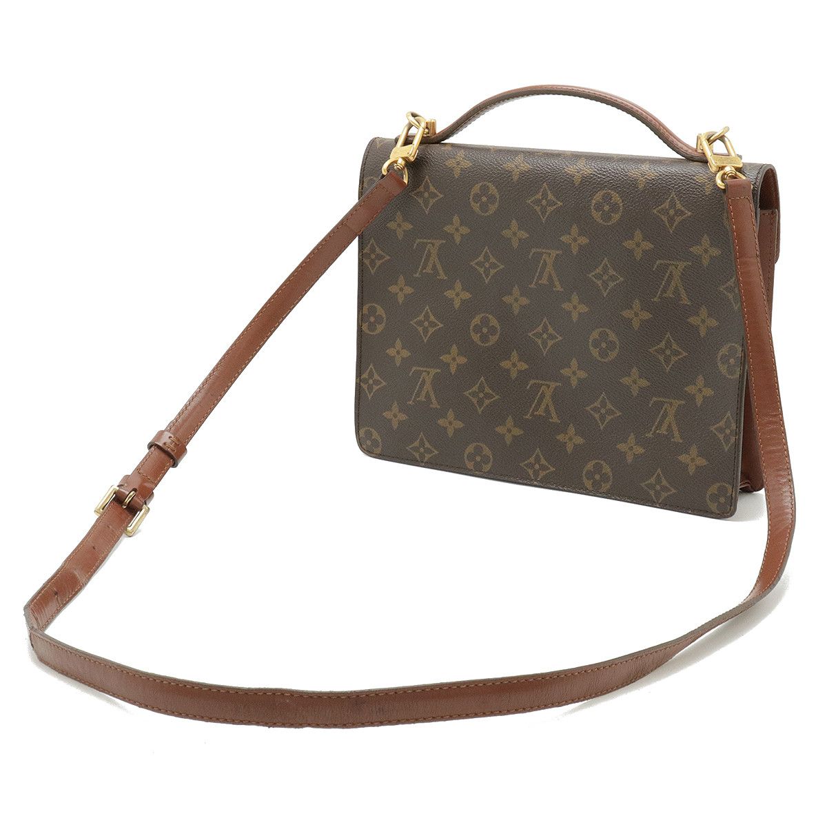 Louis Vuitton Louis Vuitton Louis Vuitton Monogram Monceau 26 Clutch Handbag M51187 Canvas Handbag M51187 in Very Good Condition Size ONE SIZE - 2 Thumbnail