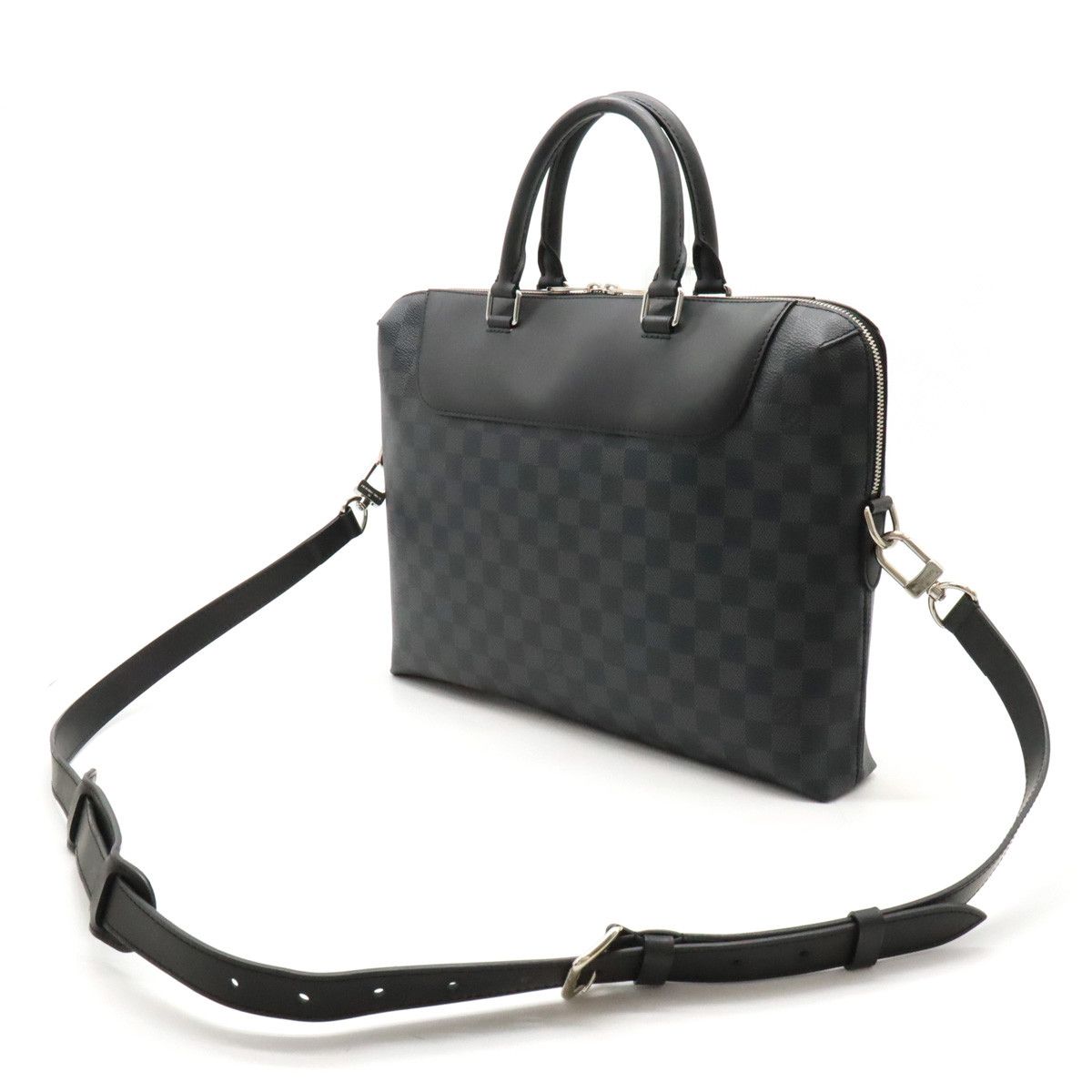 Louis Vuitton Louis Vuitton Louis Vuitton Damier Graphite PDJ NM Briefcase N48260 Canvas Business Bag N48260 in Very Good Condition Size ONE SIZE - 2 Thumbnail