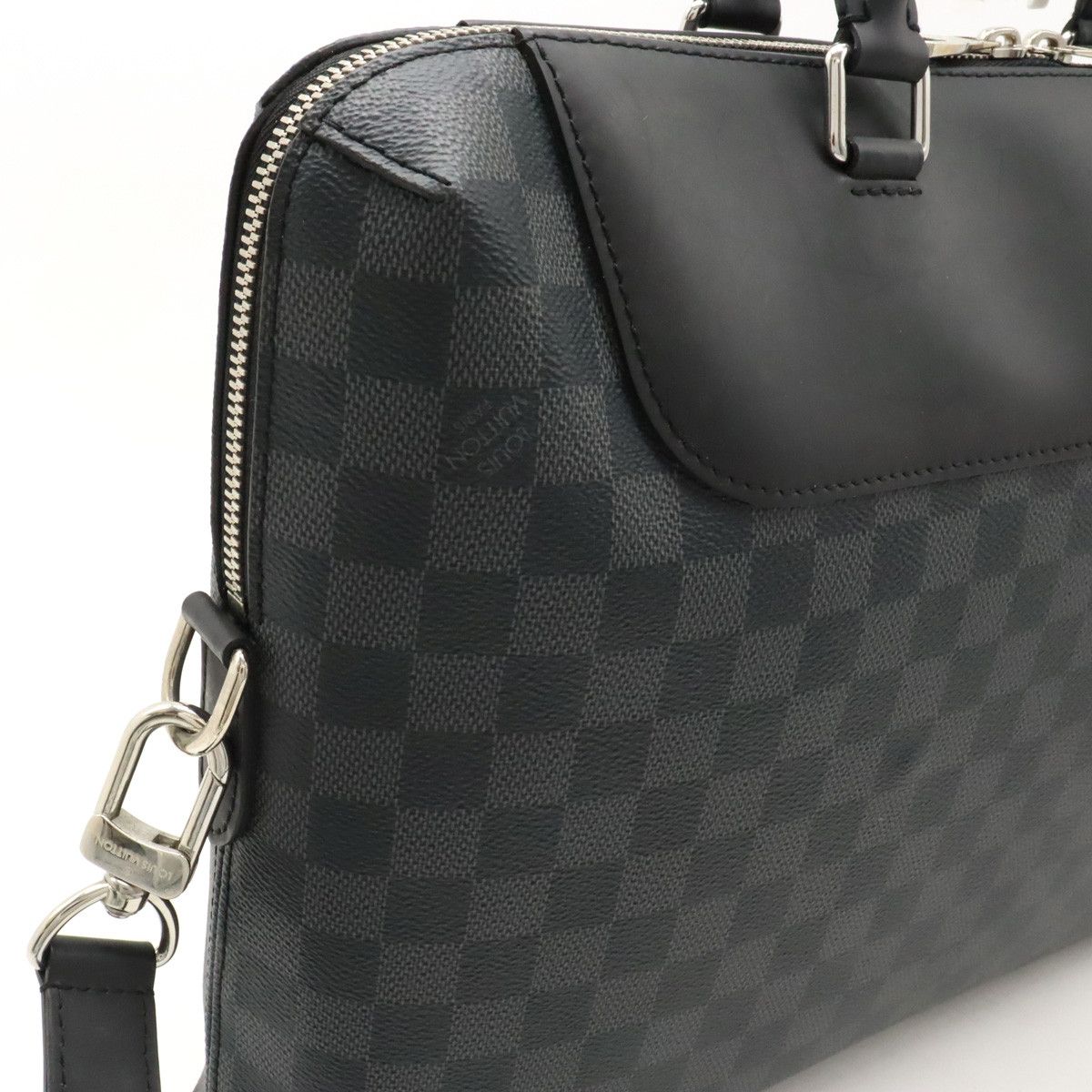 Louis Vuitton Louis Vuitton Louis Vuitton Damier Graphite PDJ NM Briefcase N48260 Canvas Business Bag N48260 in Very Good Condition Size ONE SIZE - 7 Thumbnail