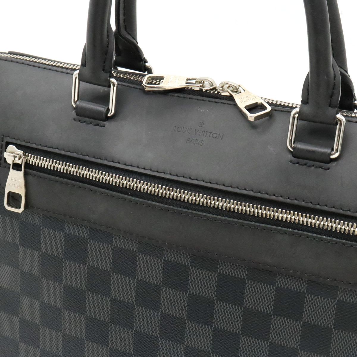 Louis Vuitton Louis Vuitton Louis Vuitton Damier Graphite PDJ NM Briefcase N48260 Canvas Business Bag N48260 in Very Good Condition Size ONE SIZE - 5 Thumbnail