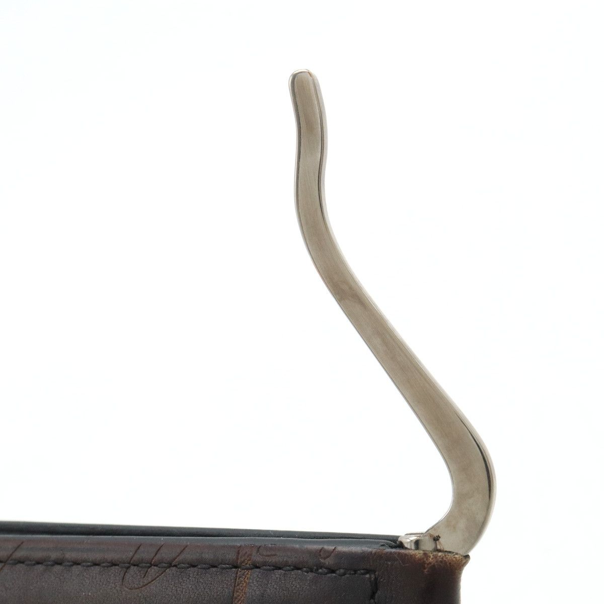Berluti Berluti Berluti Leather Calligraphy Bifold Wallet Dark Brown Leather Short Wallet in Good Condition Size ONE SIZE - 8 Thumbnail