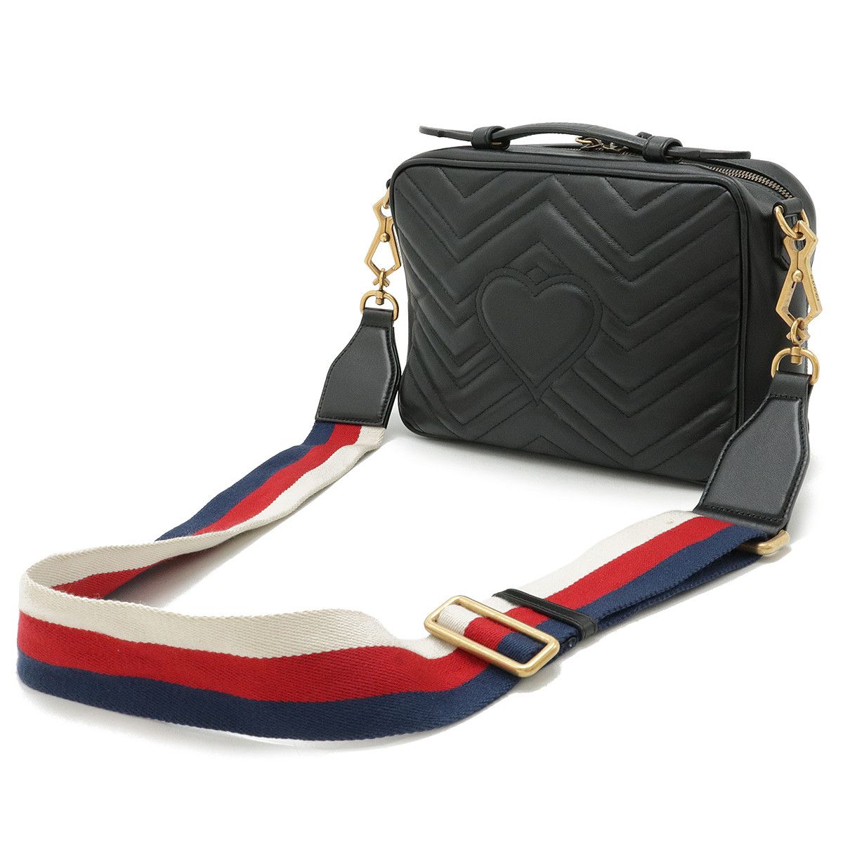 Gucci Gucci Gucci GG Marmont Quilted Leather Handbag 2WAY Leather Handbag 498100 in Very Good Condition Size ONE SIZE - 2 Thumbnail