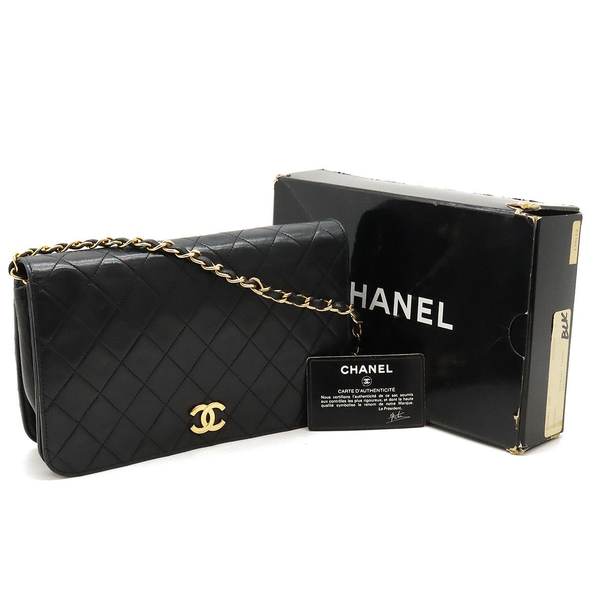 Chanel Chanel Chanel Leather Matelasse Coco Mark Chain Shoulder Bag Leather Shoulder Bag in Good Condition Size ONE SIZE - 9 Thumbnail