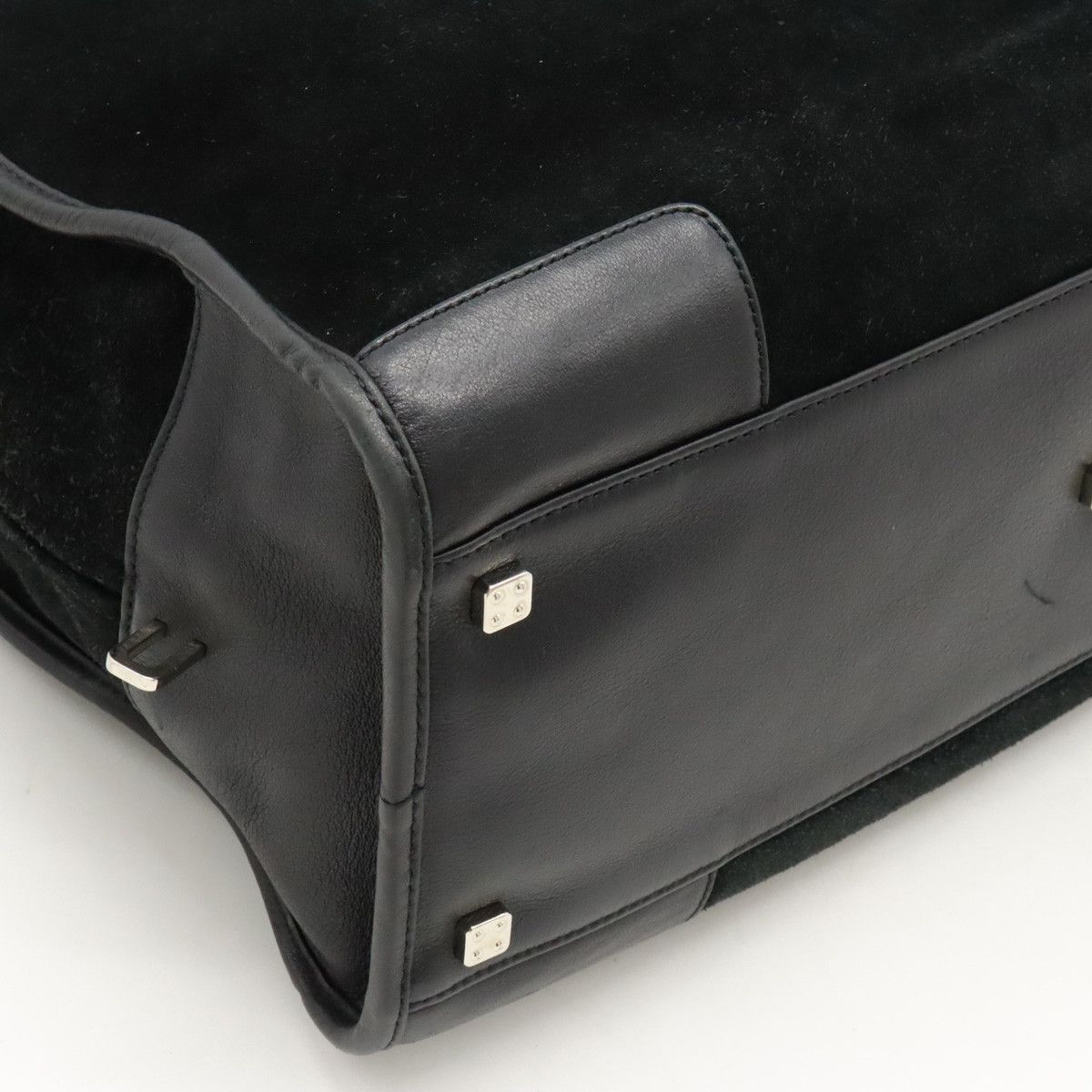 Loewe Loewe Loewe Suede Leather Amazona 36 Handbag Leather Handbag in Very Good Condition Size ONE SIZE - 3 Thumbnail
