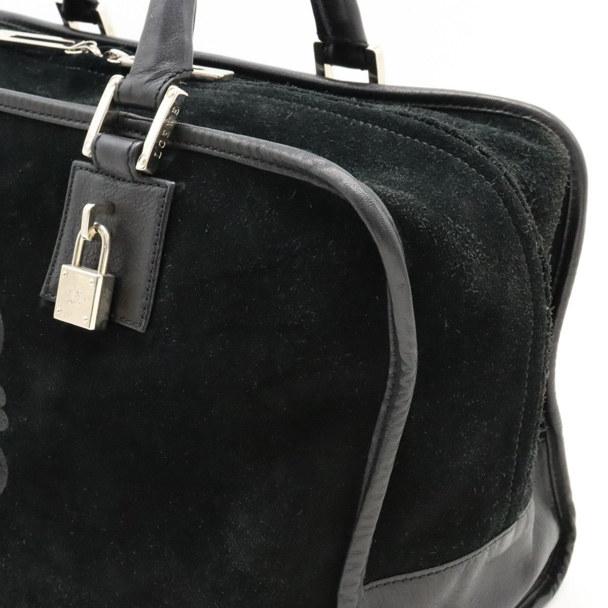 Loewe Loewe Loewe Suede Leather Amazona 36 Handbag Leather Handbag in Very Good Condition Size ONE SIZE - 7 Thumbnail