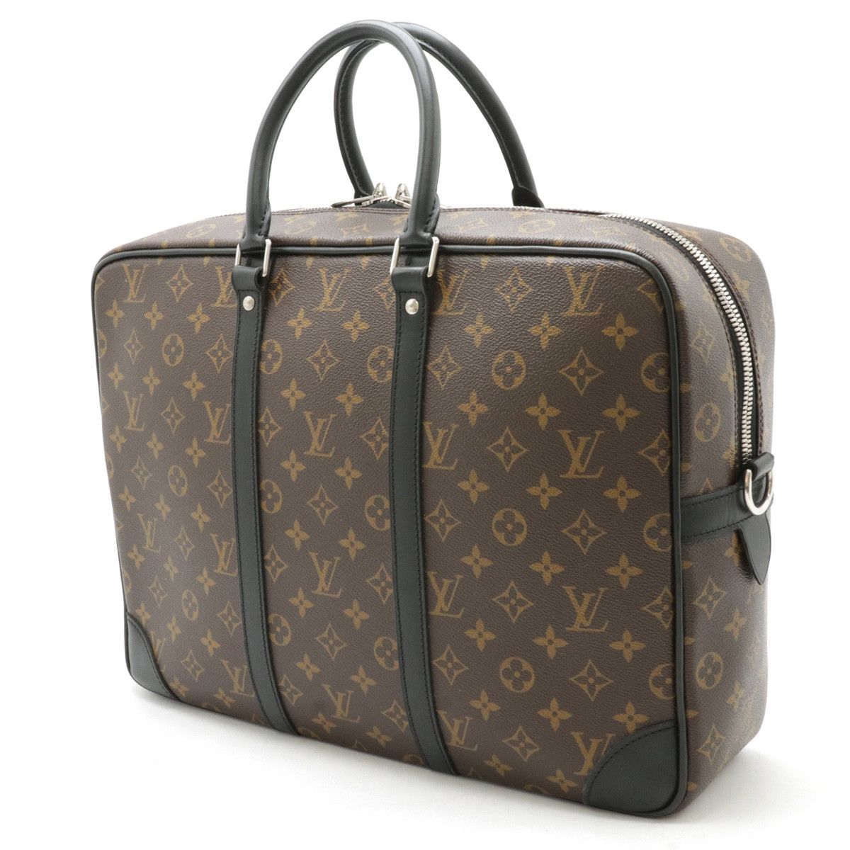 Louis Vuitton Louis Vuitton Louis Vuitton Monogram Macassar PDV Voyage GM Briefcase M40224 Canvas Business Bag M40224 in Very Good Condition Size ONE SIZE - 2 Thumbnail