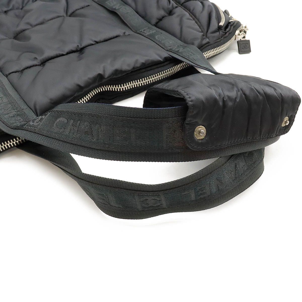 Chanel Chanel Chanel Nylon Sports Line Coco Mark Boston Bag Canvas Travel Bag in Very Good Condition Size ONE SIZE - 4 Thumbnail