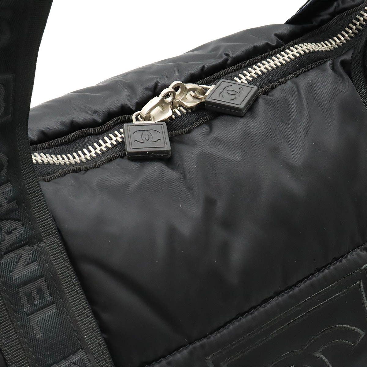 Chanel Chanel Chanel Nylon Sports Line Coco Mark Boston Bag Canvas Travel Bag in Very Good Condition Size ONE SIZE - 5 Thumbnail