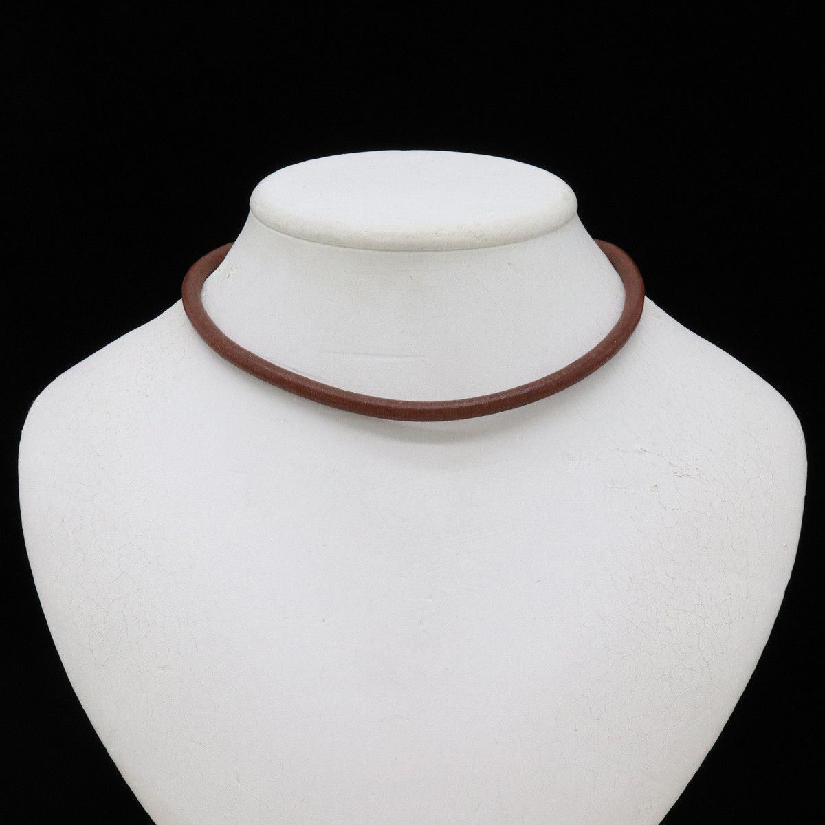 Bvlgari Bvlgari Bvlgari Leather/Metal Choker Necklace Leather Pet Collar in Very Good Condition Size ONE SIZE - 4 Thumbnail