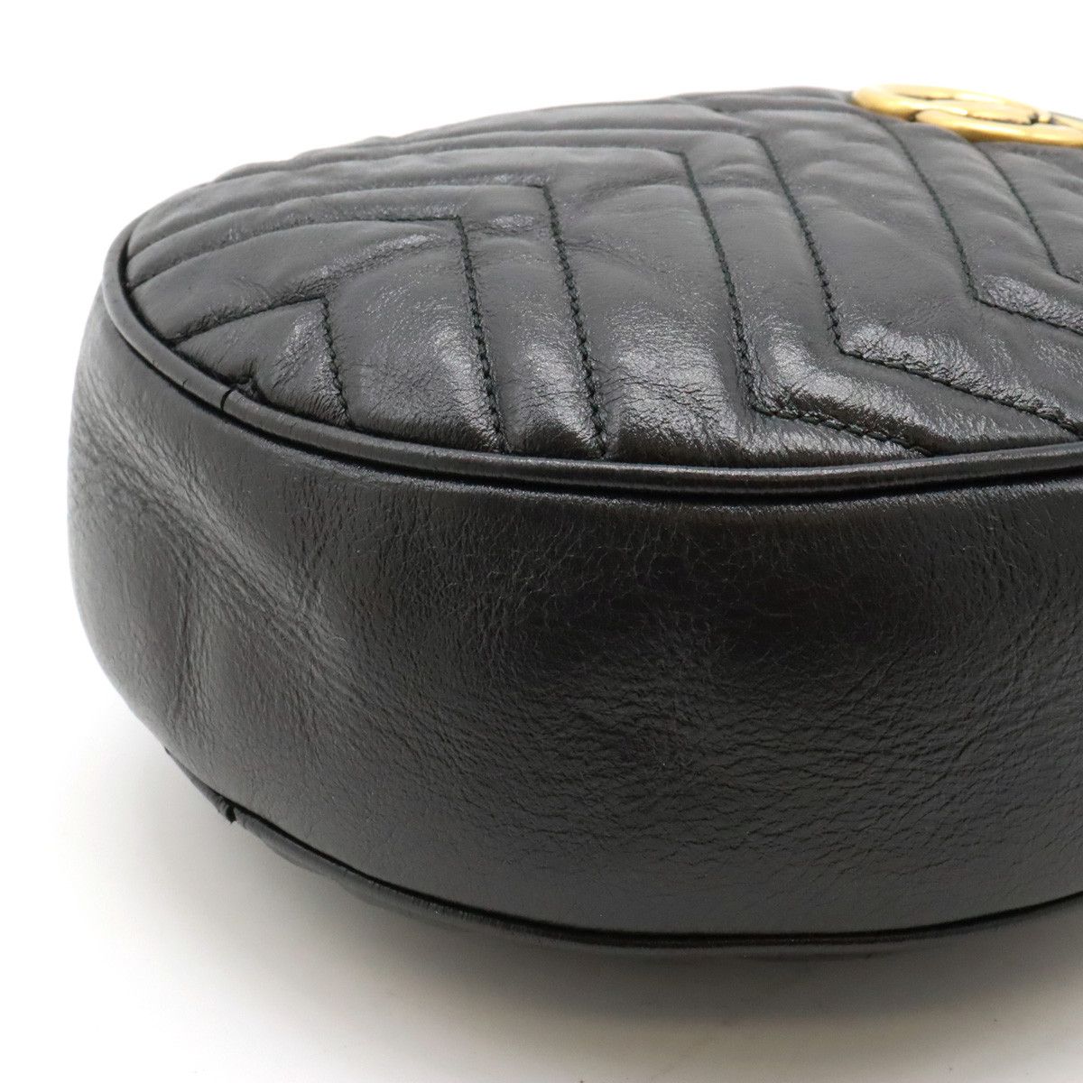 Gucci Gucci Gucci Leather GG Marmont Mini Shoulder Bag 550154 Leather Crossbody Bag 550154 in Very Good Condition Size ONE SIZE - 3 Thumbnail