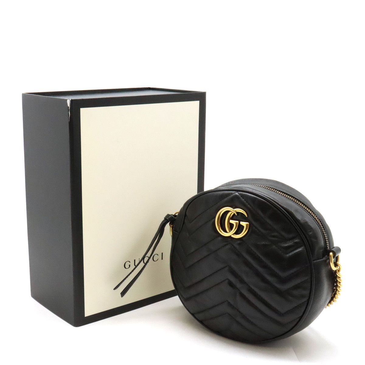 Gucci Gucci Gucci Leather GG Marmont Mini Shoulder Bag 550154 Leather Crossbody Bag 550154 in Very Good Condition Size ONE SIZE - 9 Thumbnail
